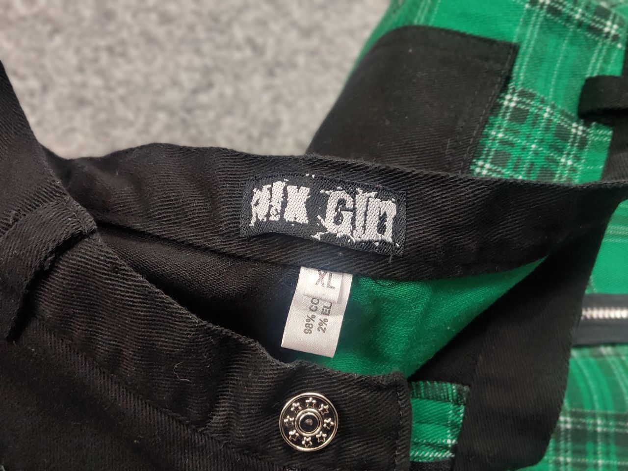 Japanese Brand Nix Gilt Y2K Vintage Avant Garde Gothic Patchwo Zipper Pants Size 32" / US 10 / IT 46 - 14 Thumbnail