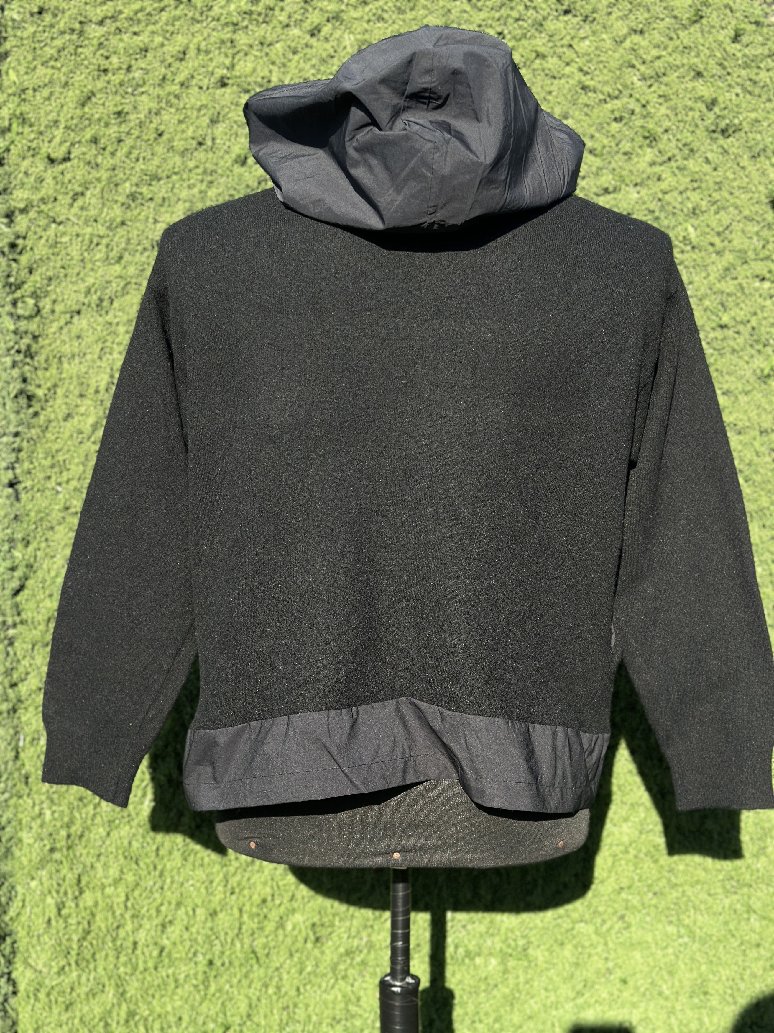 Prada Prada Milano Wool Hybrid Hooded Pullover Sweater Sz IT48 M Size US M / EU 48-50 / 2 - 4 Thumbnail