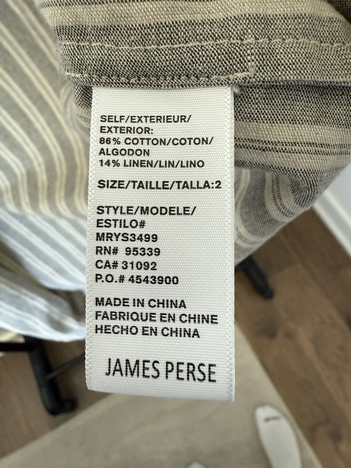 James Perse James Perse Striped Classic Shirt Size US M / EU 48-50 / 2 - 5 Thumbnail