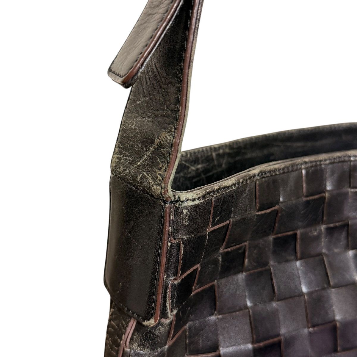 Issey Miyake 762 90s ISSEY MIYAKE IM PRODUCT bag woven leather shoulder Size ONE SIZE - 8 Thumbnail