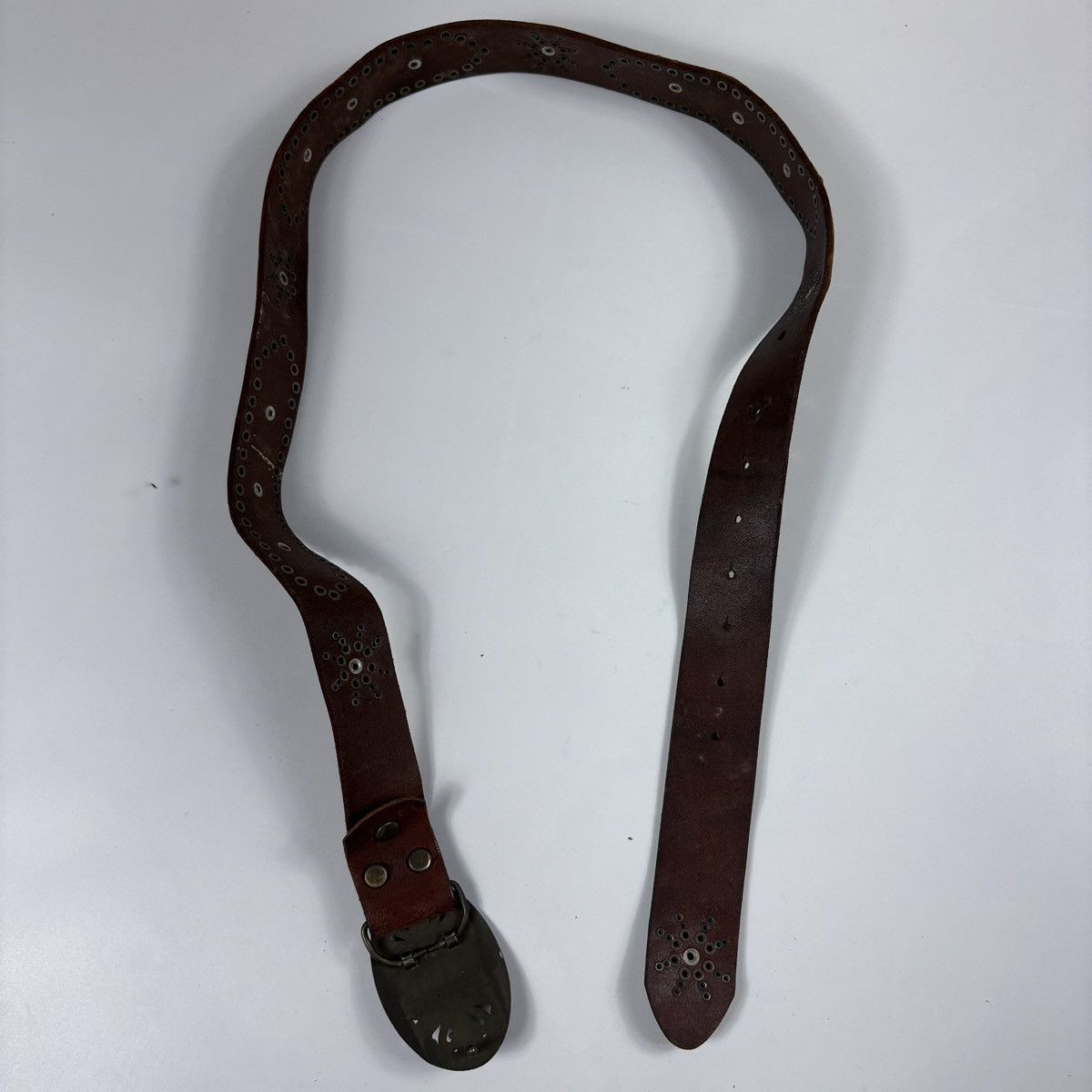 Vintage Vintage studded leather belt Size ONE SIZE - 4 Thumbnail