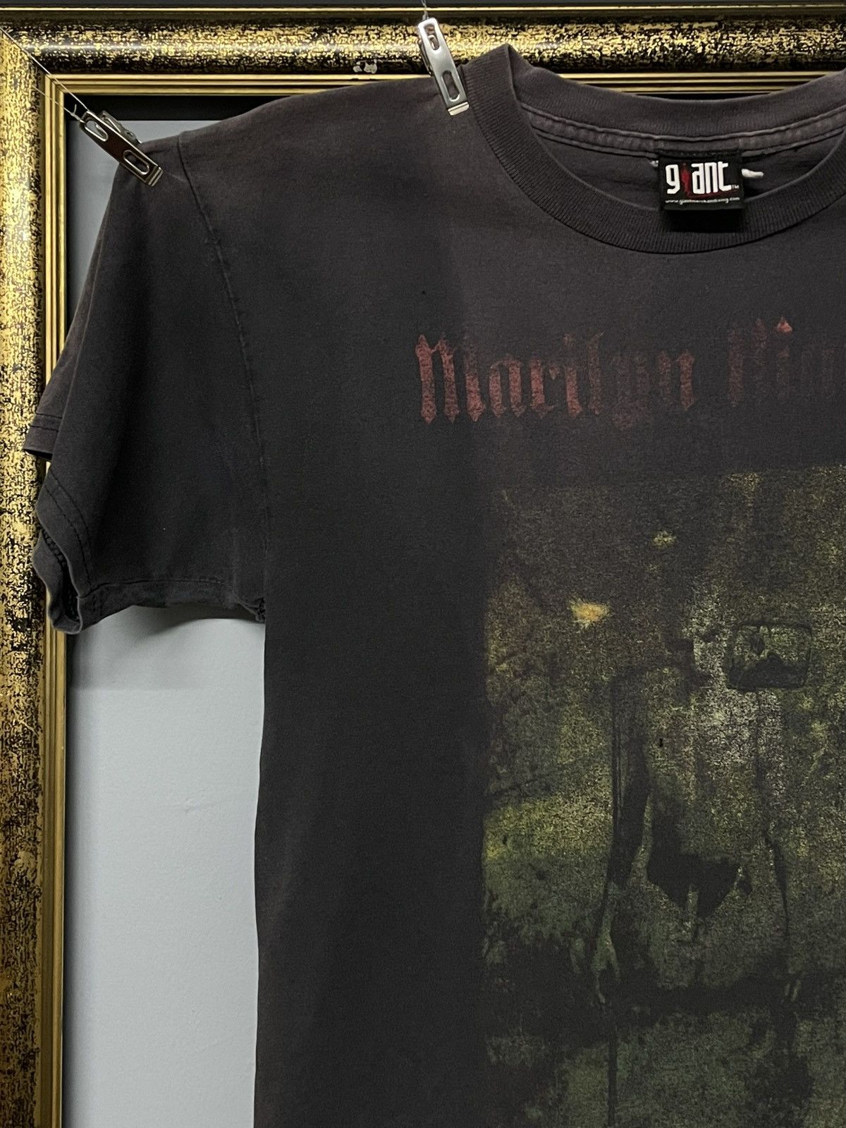 Band Tees Vintage Original 90s Marilyn Manson Hieropant Tarot Sunfaded Size US S / EU 44-46 / 1 - 4 Thumbnail