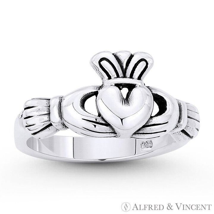 Other Irish Claddagh Love Promise Ring in .925 Sterling Silver Size ONE SIZE - 1 Preview