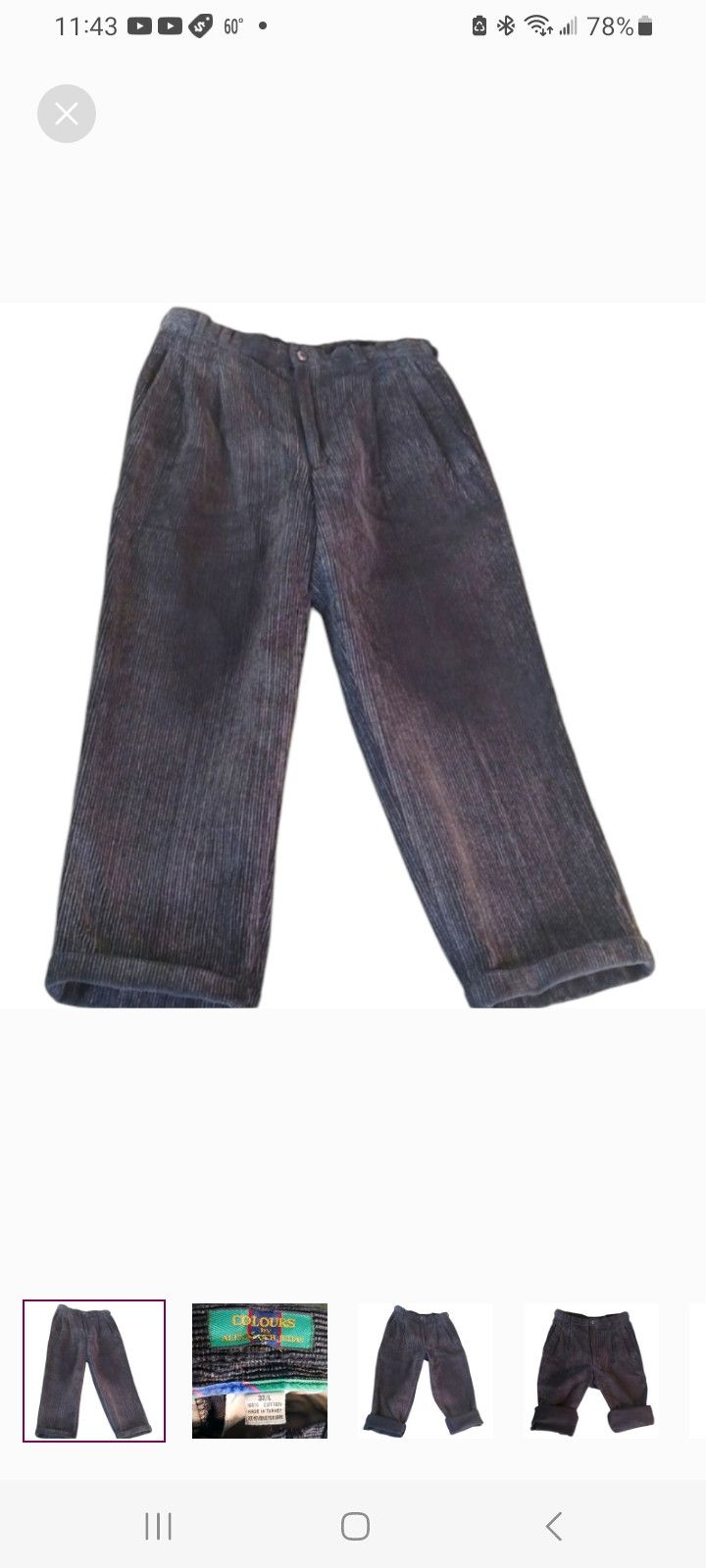 Alexander Julian Vintage 'COLOURS' by Alexander Julian Corduroy Pants Size US 32 / EU 48 - 1 Thumbnail
