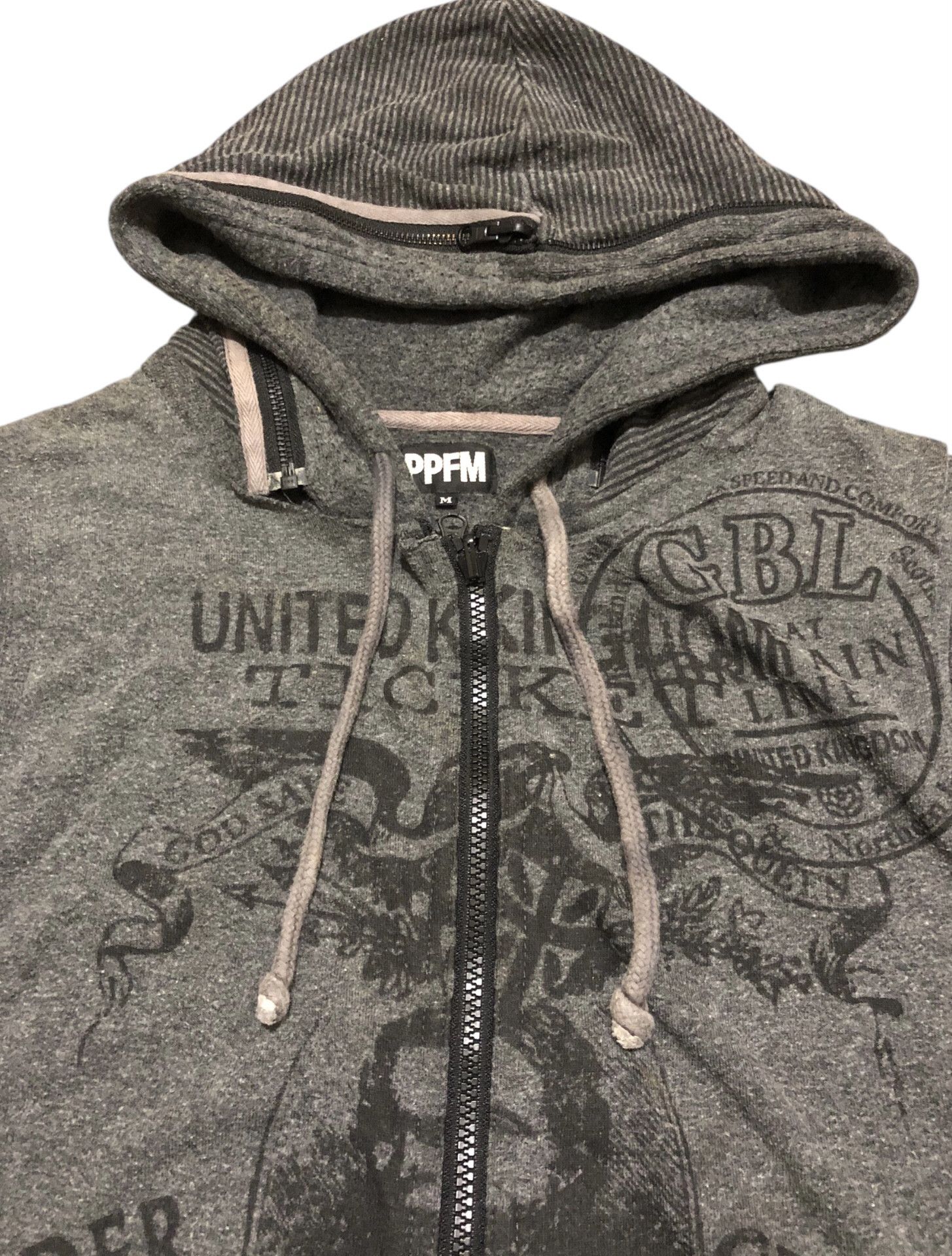Japanese Brand 🔥Y2K PPFM Zipper Hoodie 2way Avant Garde Gothic Size M / US 6-8 / IT 42-44 - 5 Thumbnail