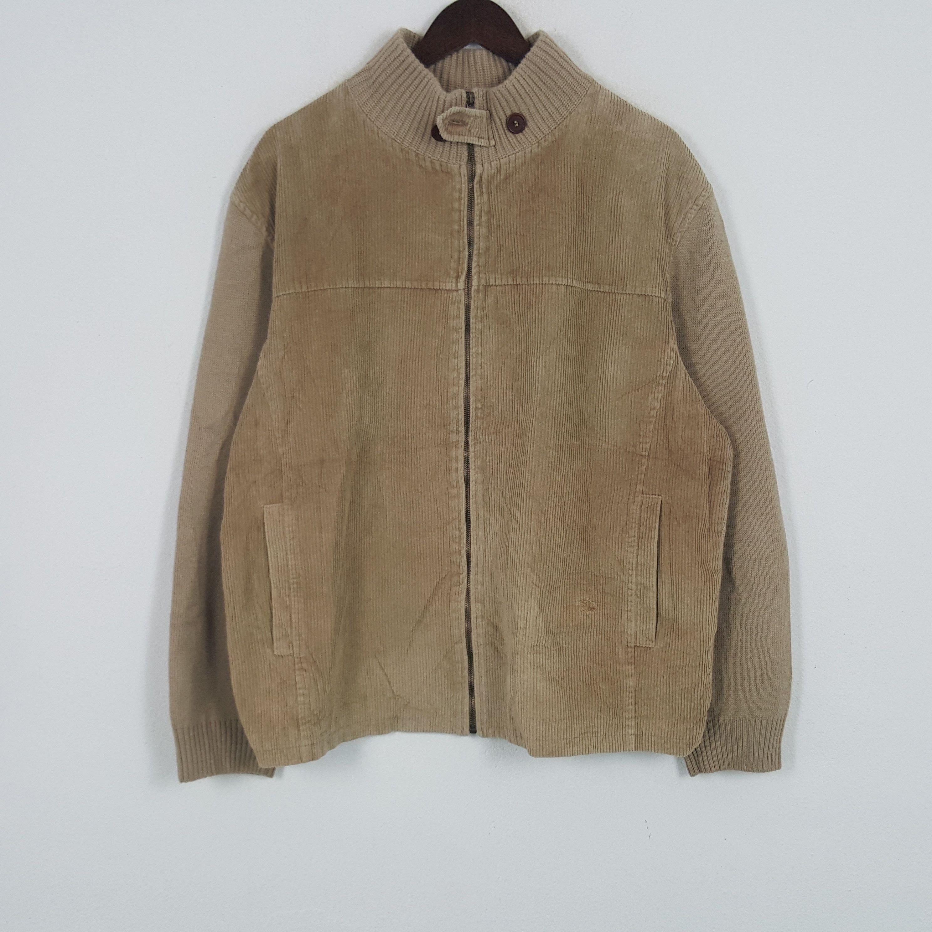 Burberry × Vintage Vintage Burberry London Custon Art Logo Wool Corduroy Jacket Size US XL / EU 56 / 4 - 3 Thumbnail