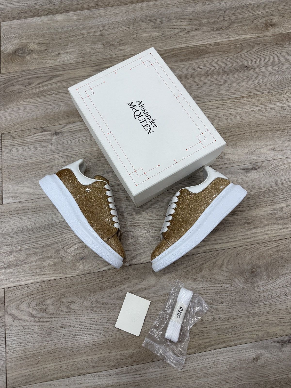 Alexander McQueen Alexander McQueen 'Rose Gold White' Size US 8.5 / EU 41-42 - 1 Thumbnail