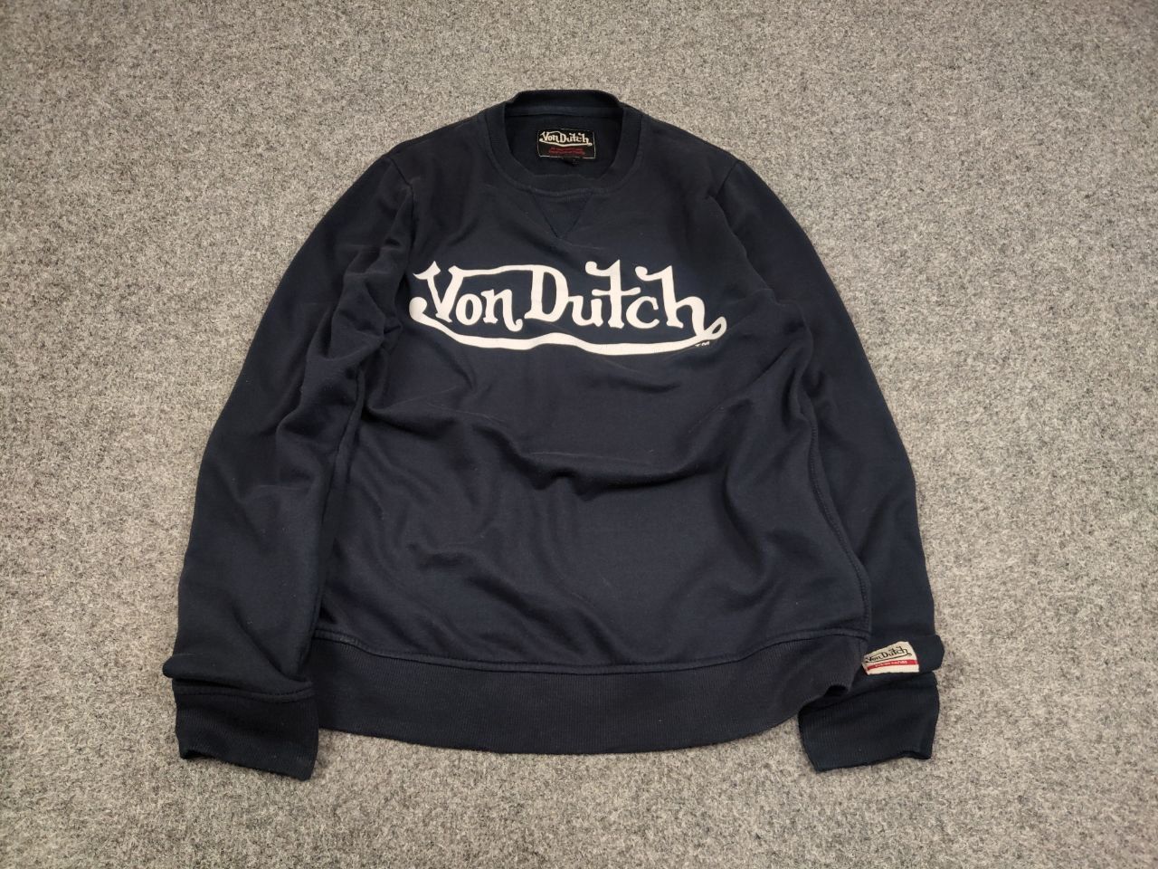 Von Dutch Vintage Von Dutch logo Blue Crew Chek Sweatshirt y2k style Size US M / EU 48-50 / 2 - 2 Thumbnail