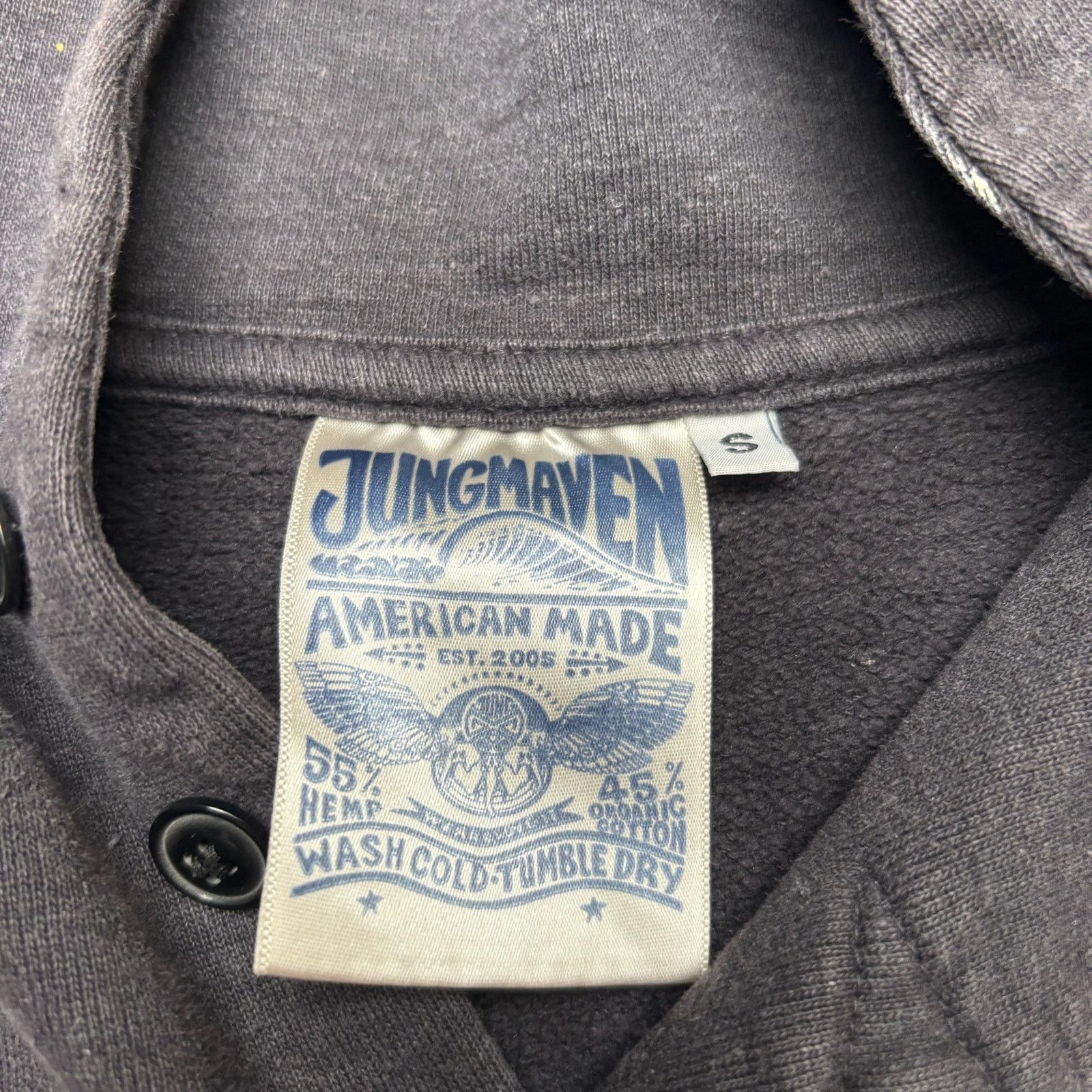 Jungmaven Jungmaven Whittier Shawl Neck Paint Sweatshirt Men's Small Size US S / EU 44-46 / 1 - 4 Thumbnail