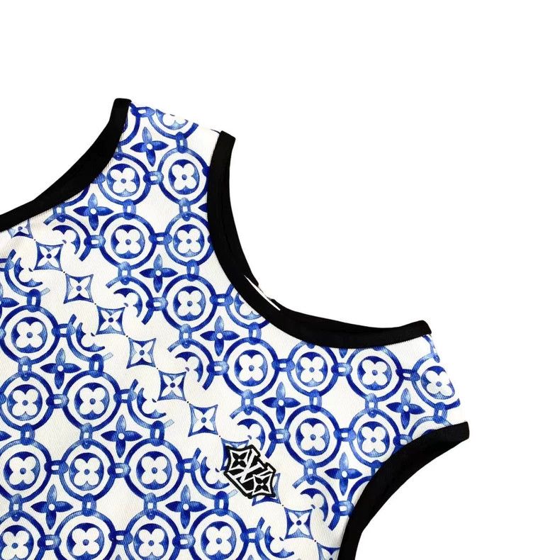 Louis Vuitton Louis Vuitton Cotton graphic print sleeveless dress Size 4XL / US 24-26 - 3 Thumbnail