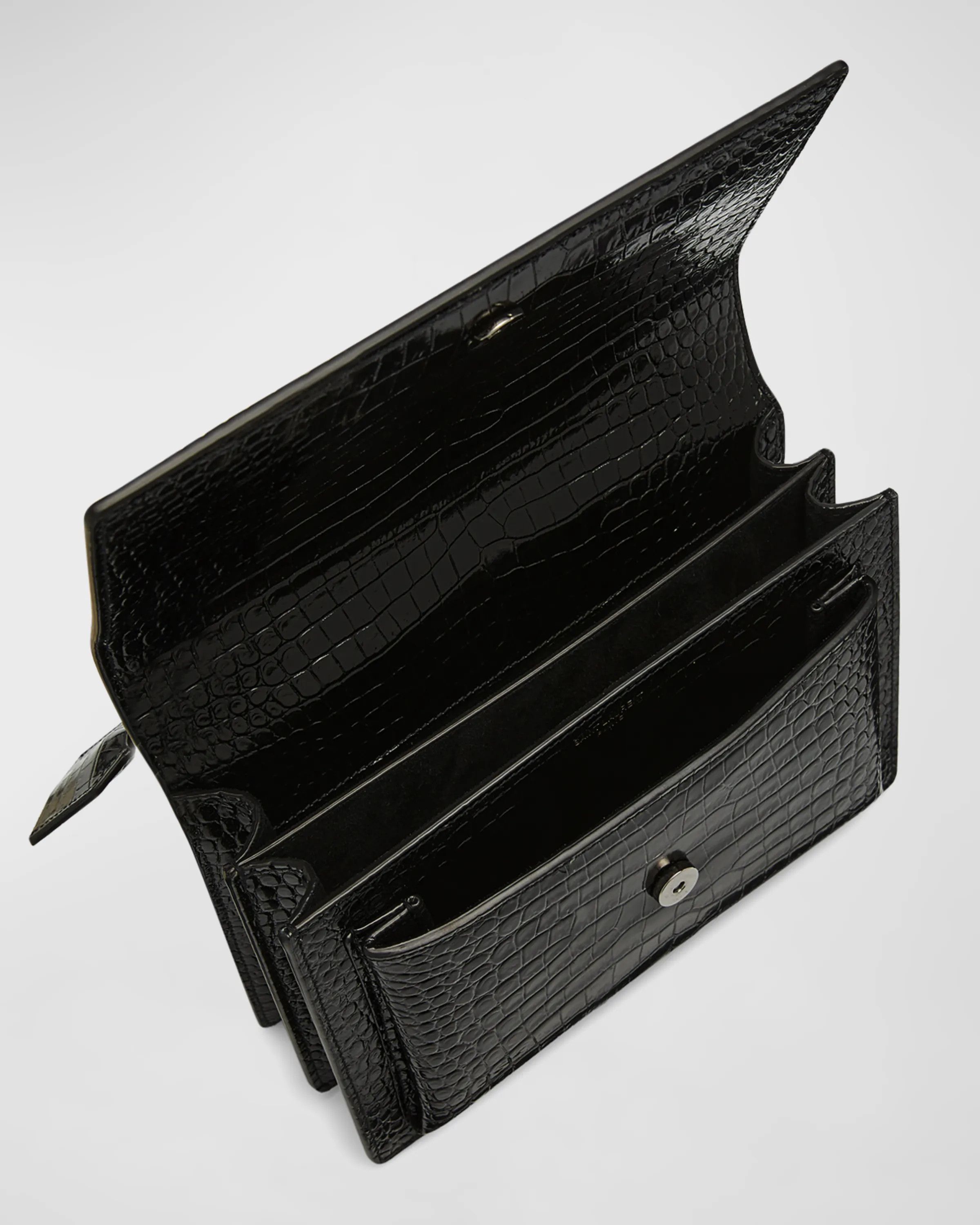 Saint Laurent Paris o1b1hav110724 Size: OS / Sunset Medium Leather Bag in Black Size ONE SIZE - 5 Thumbnail