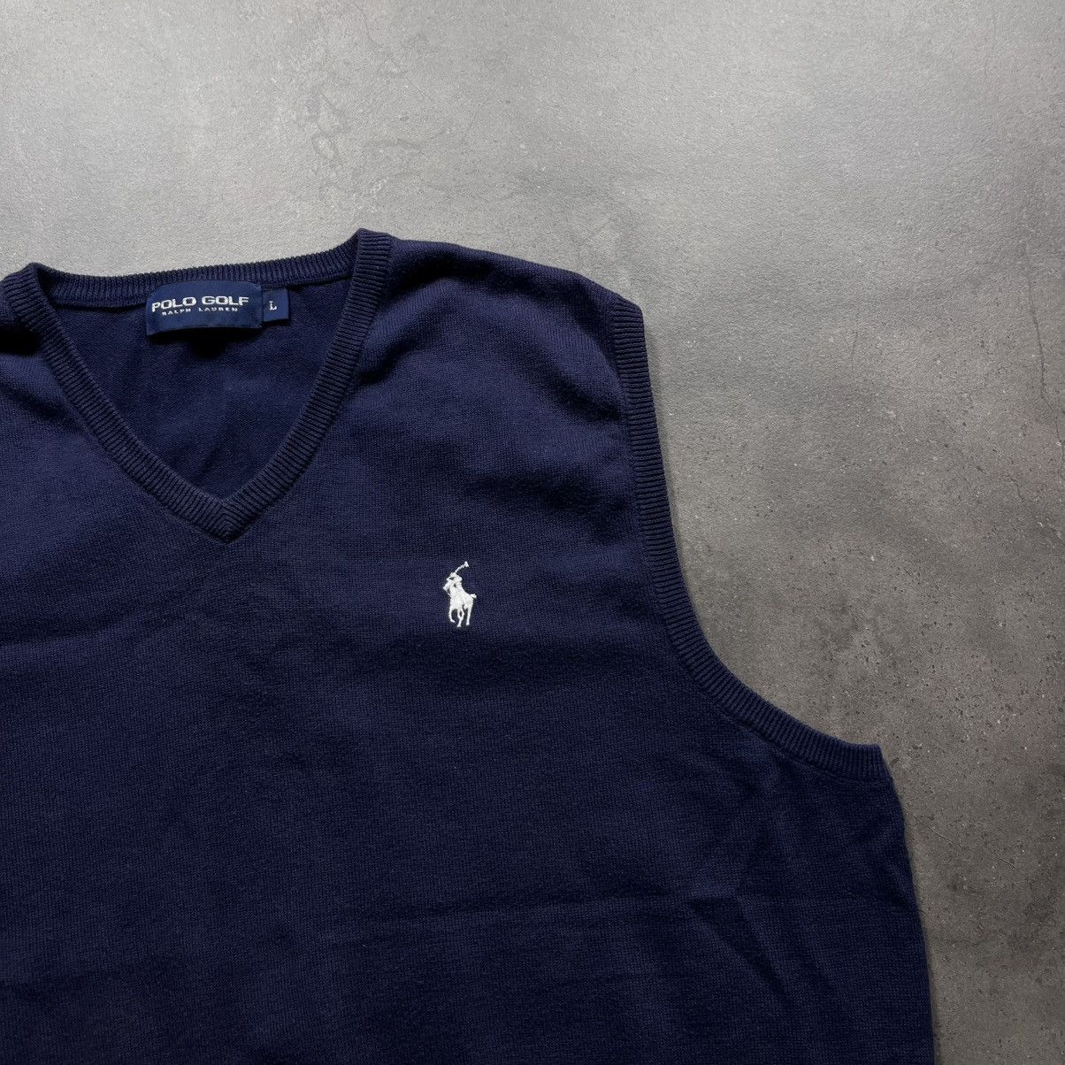 Polo Ralph Lauren Vintage 00s Polo Ralph Lauren Small Pony Vest Knit Sweater Size US L / EU 52-54 / 3 - 3 Thumbnail