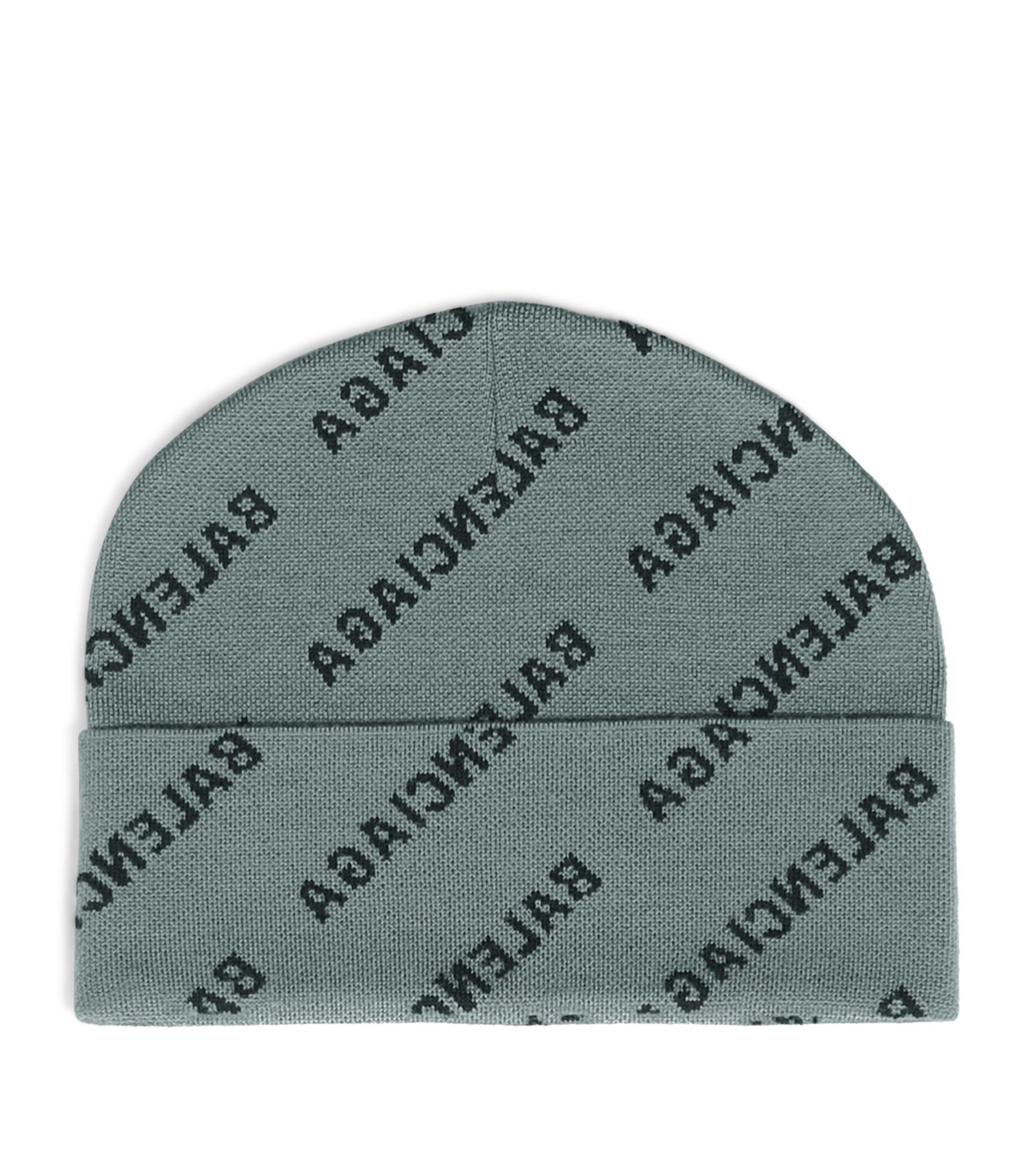 Balenciaga o1bcso1str1024 Size: OS / Mirror Mini Allover Logo Beanie Size ONE SIZE - 2 Thumbnail