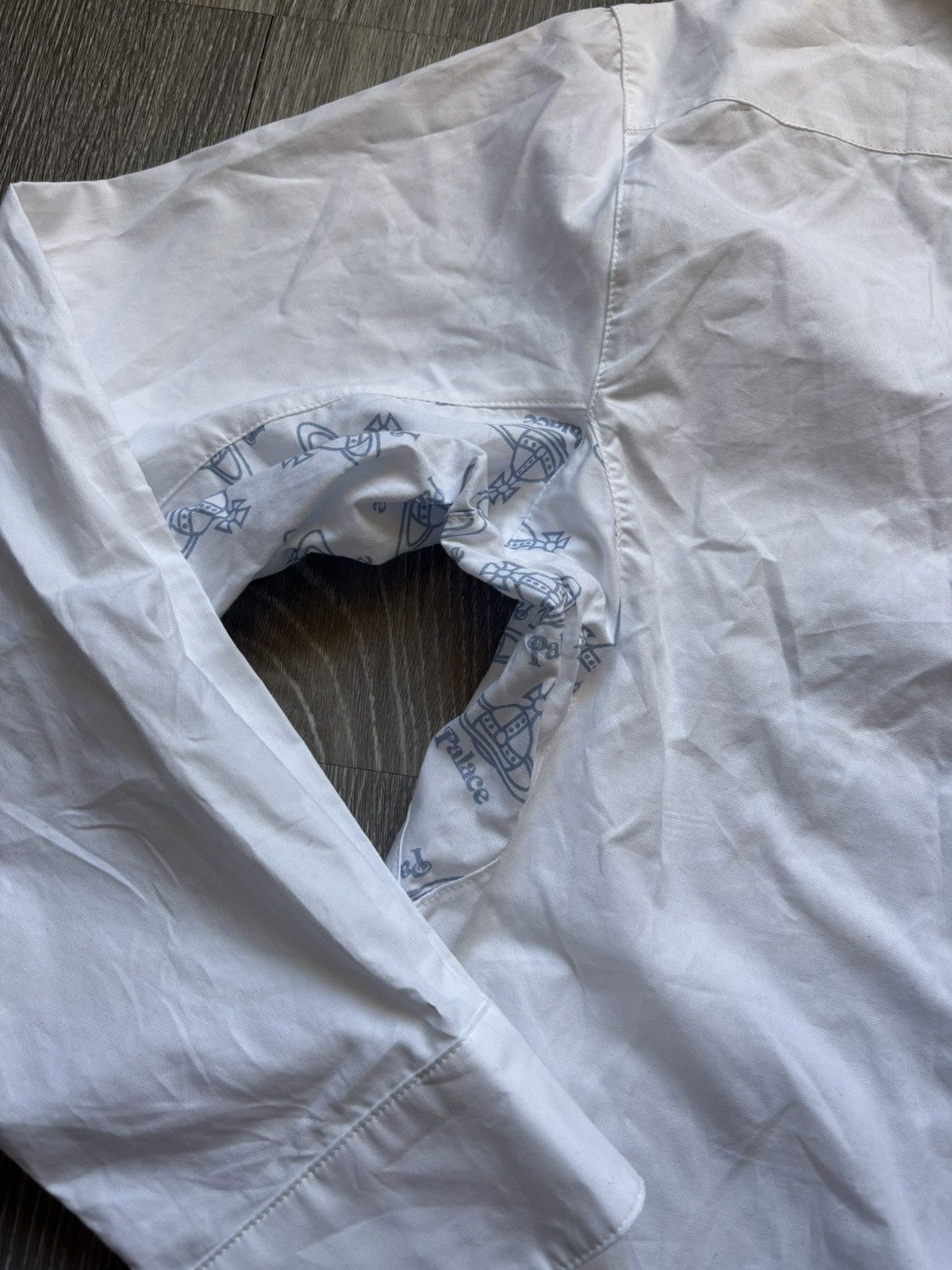 Palace × Vivienne Westwood Palace Vivienne Westwood White Bear Button Up Shirt Size US L / EU 52-54 / 3 - 11 Thumbnail