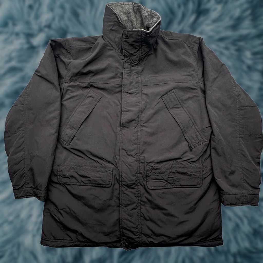 Vintage L.L. Bean Mountain Classic Water-Resist Men Large Jacket Black Patch Hole Hooded Parka 0 UU64 Size US L / EU 52-54 / 3 - 1 Thumbnail