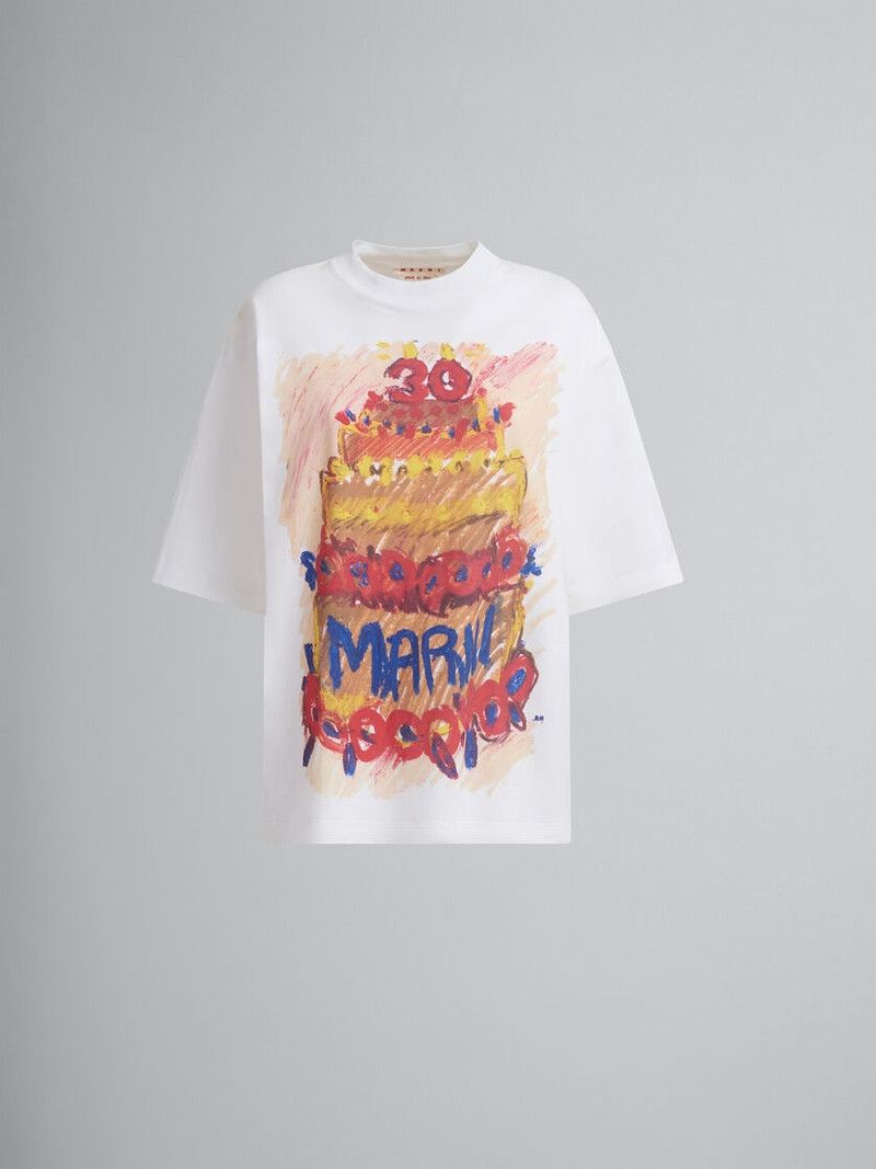 Marni o1f1d3z1125 30th Anniversary T-Shirt in Multicolor Size M / US 6-8 / IT 42-44 - 1 Thumbnail