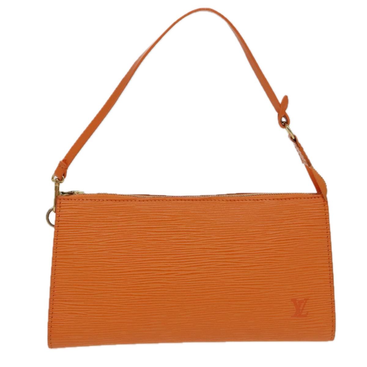 Louis Vuitton Pochette Accessoire Orange Leather Clutch Bag (Pre-Owned) Size ONE SIZE - 1 Thumbnail