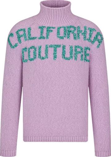 o1w1db10124 Dior By Erl Turtleneck Sweater in Mauve