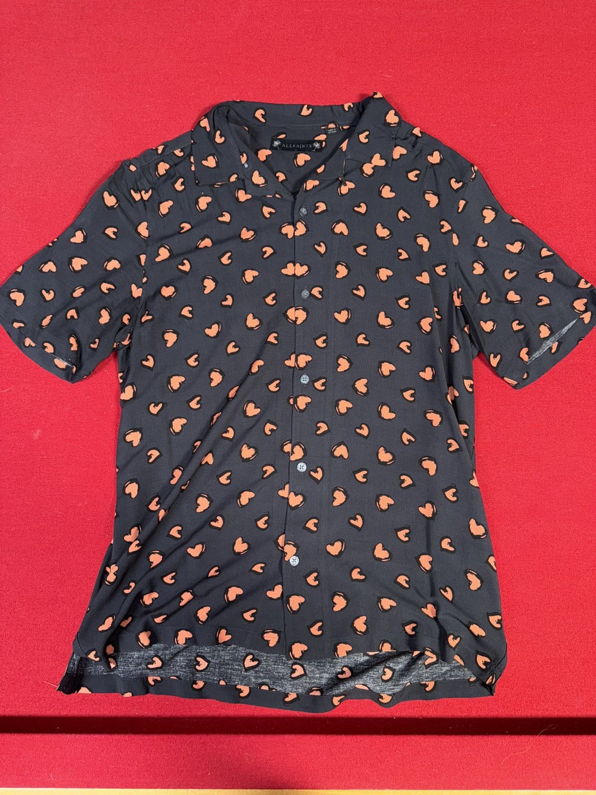 Allsaints ALL SAINTS Slim Fit Romanza Shirt Size US L / EU 52-54 / 3 - 1 Thumbnail