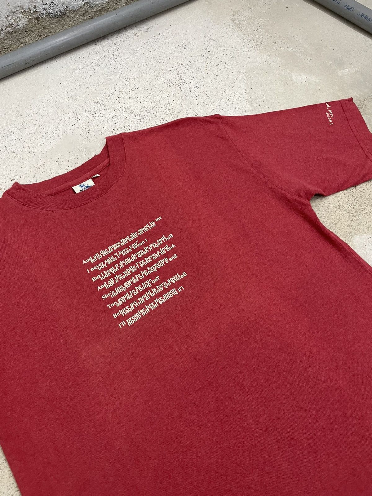 Japanese Brand Hill Crop Y2K Wording Man of Love Persona Grata Life Size US M / EU 48-50 / 2 - 3 Thumbnail