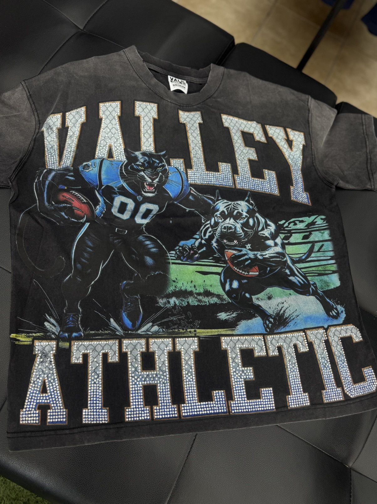 Vale Valley Stone Football Tee Shirt Shiny Size M (NEW) Size US M / EU 48-50 / 2 - 4 Thumbnail