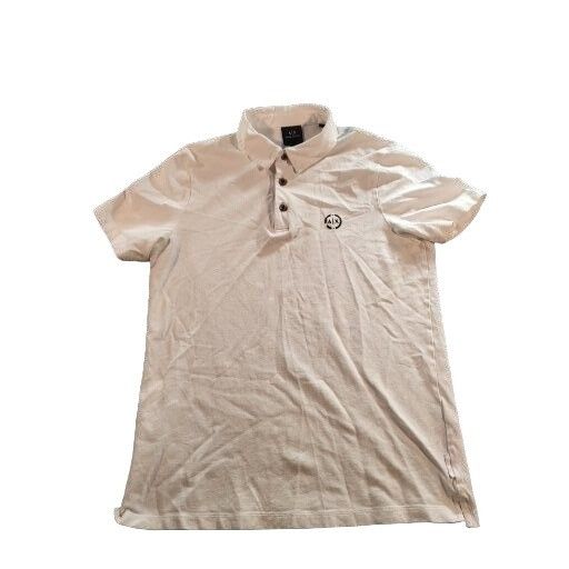 Armani Exchange Armani Exchange Polo Men Sz M White Short Sleeve Designer Pr Size US M / EU 48-50 / 2 - 1 Thumbnail