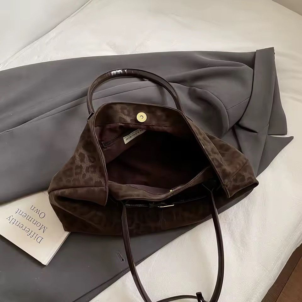 Other Leopard Retro Style PU Leather Tote Shoulder Bag Size ONE SIZE - 6 Thumbnail