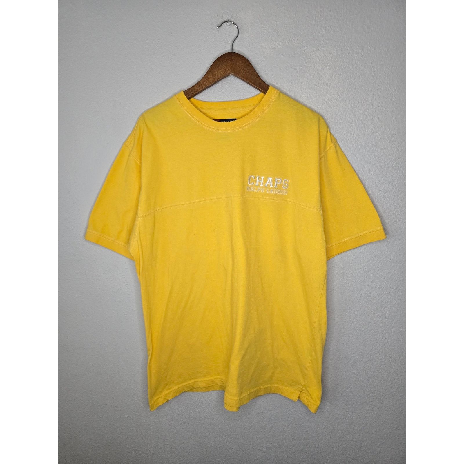 Other Vintage Chaps Ralph Lauren Shirt Mens XL Yellow Y2K Tee Size US XL / EU 56 / 4 - 1 Thumbnail