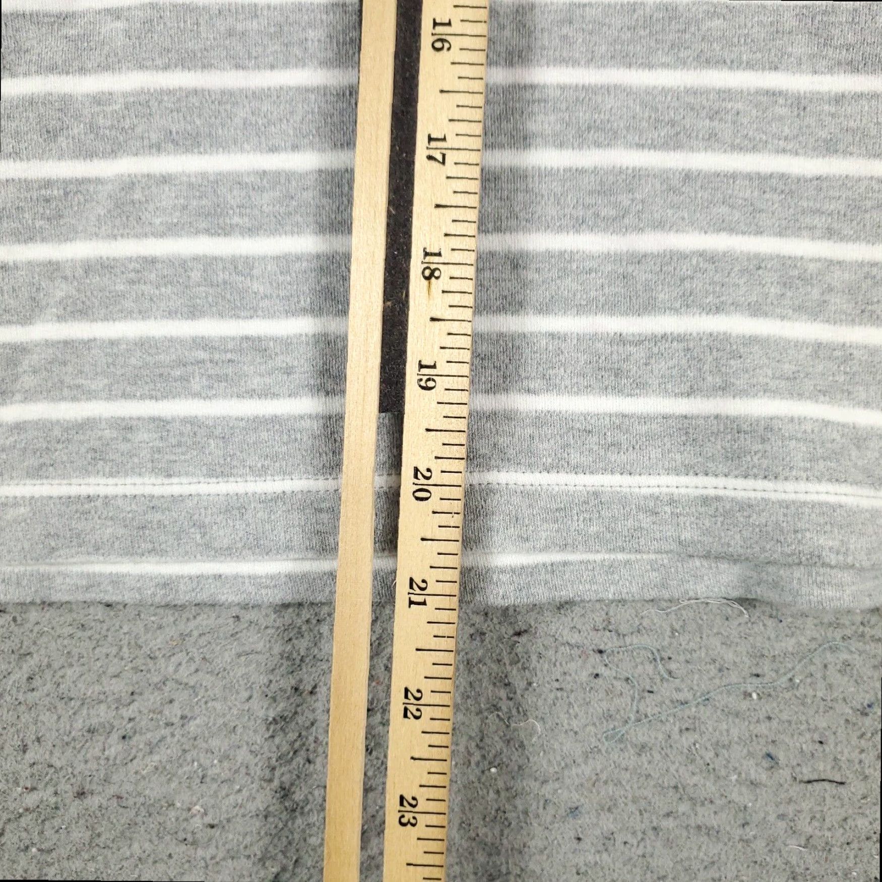Nautica Nautica Womens Gray White Striped Long Sleeve T Shirt XL Size XL / US 12-14 / IT 48-50 - 6 Thumbnail