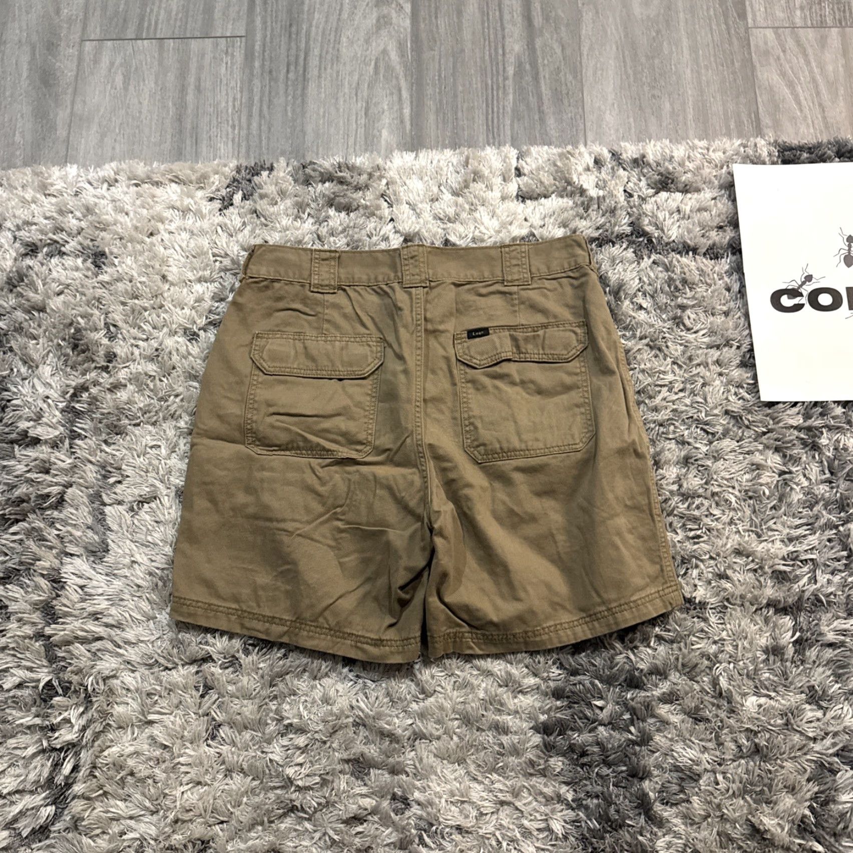 Lee VINTAGE Lee Cargo Shorts Men Beige 34 Stretch Waist 00’s Khaki Brown Y2K Rare Mens Size US 34 / EU 50 - 7 Thumbnail