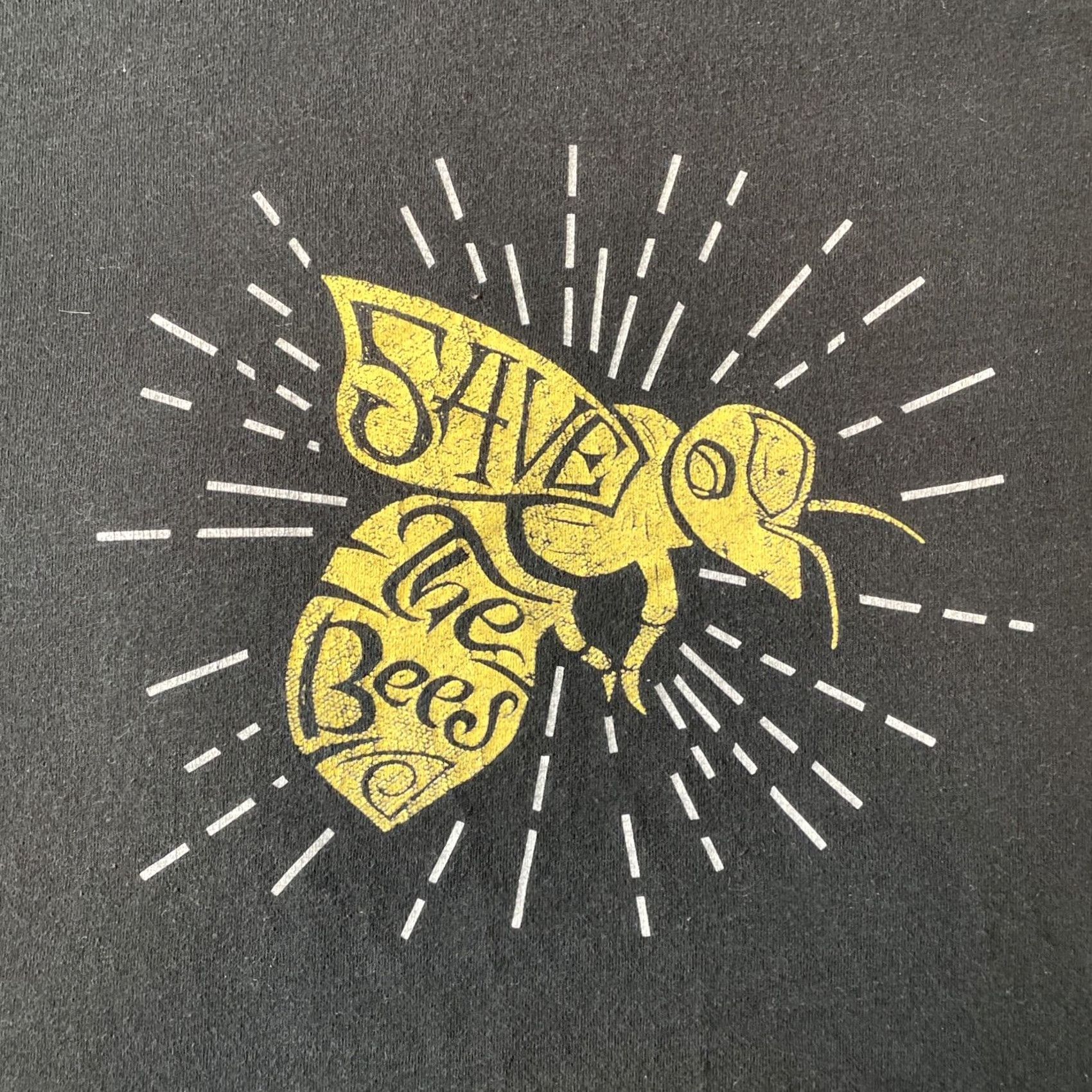 Anvil VINTAGE Save The Bees T-Shirt Women’s Medium Lightweight Anvil Organic Size M / US 6-8 / IT 42-44 - 2 Thumbnail