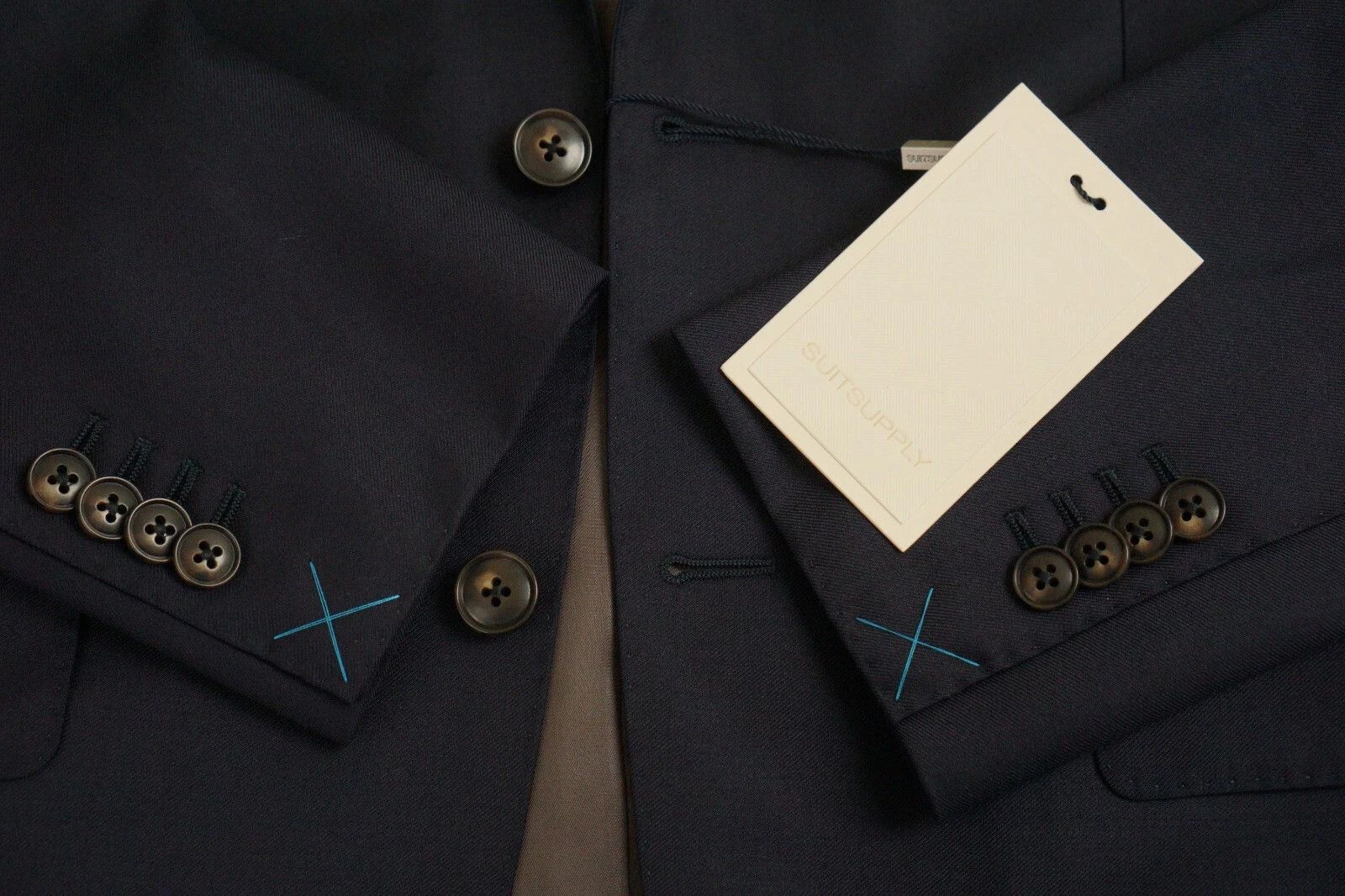 Men Suitsupply Suit Napoli Navy Blue Regular Fit Reda US32