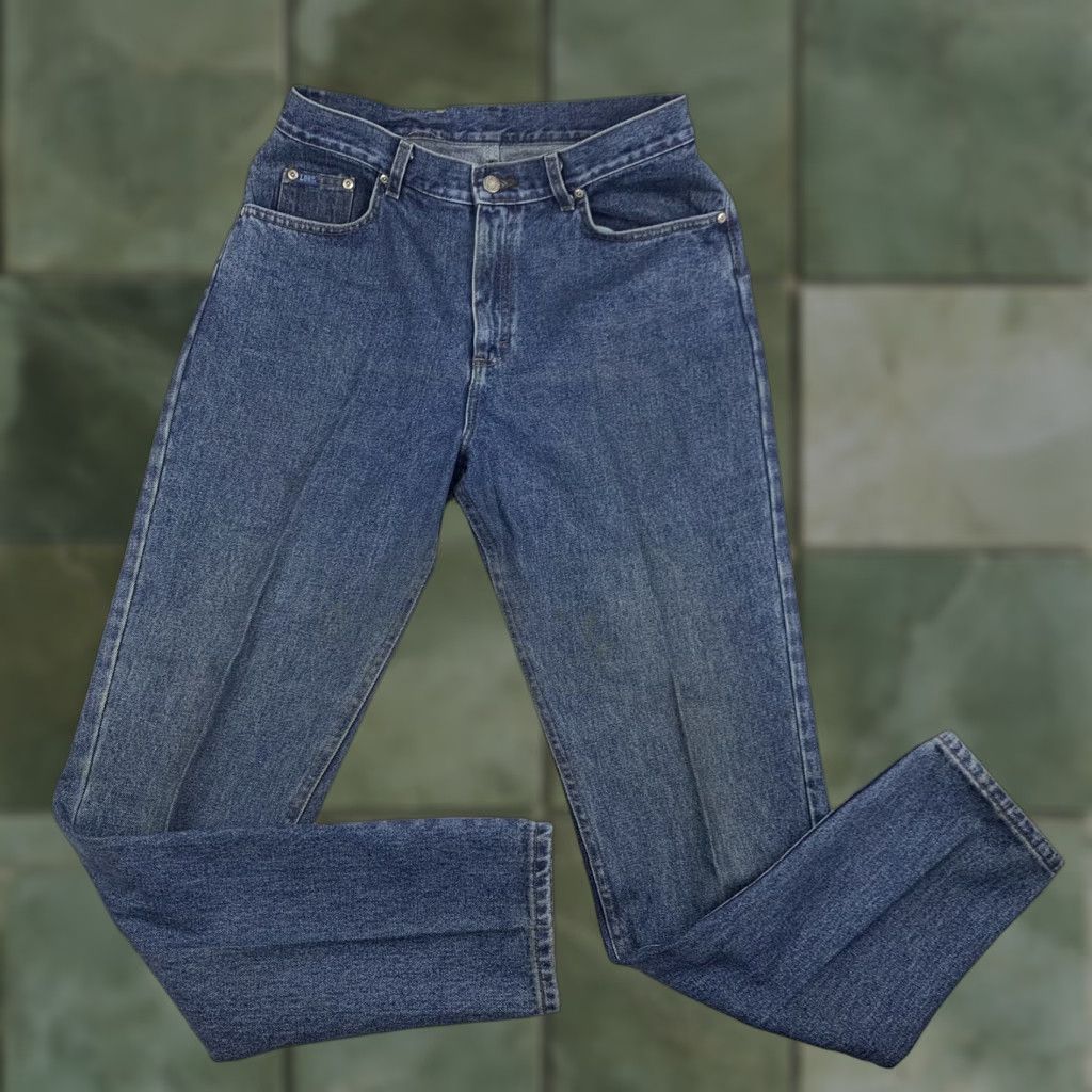 Lee VINTAGE Lee Jeans Womens 16 Long Blue Distressed Denim Grunge 80s 90s USA Jeans (Regular) Womens Size 38" / US 16 / IT 52 - 1 Thumbnail