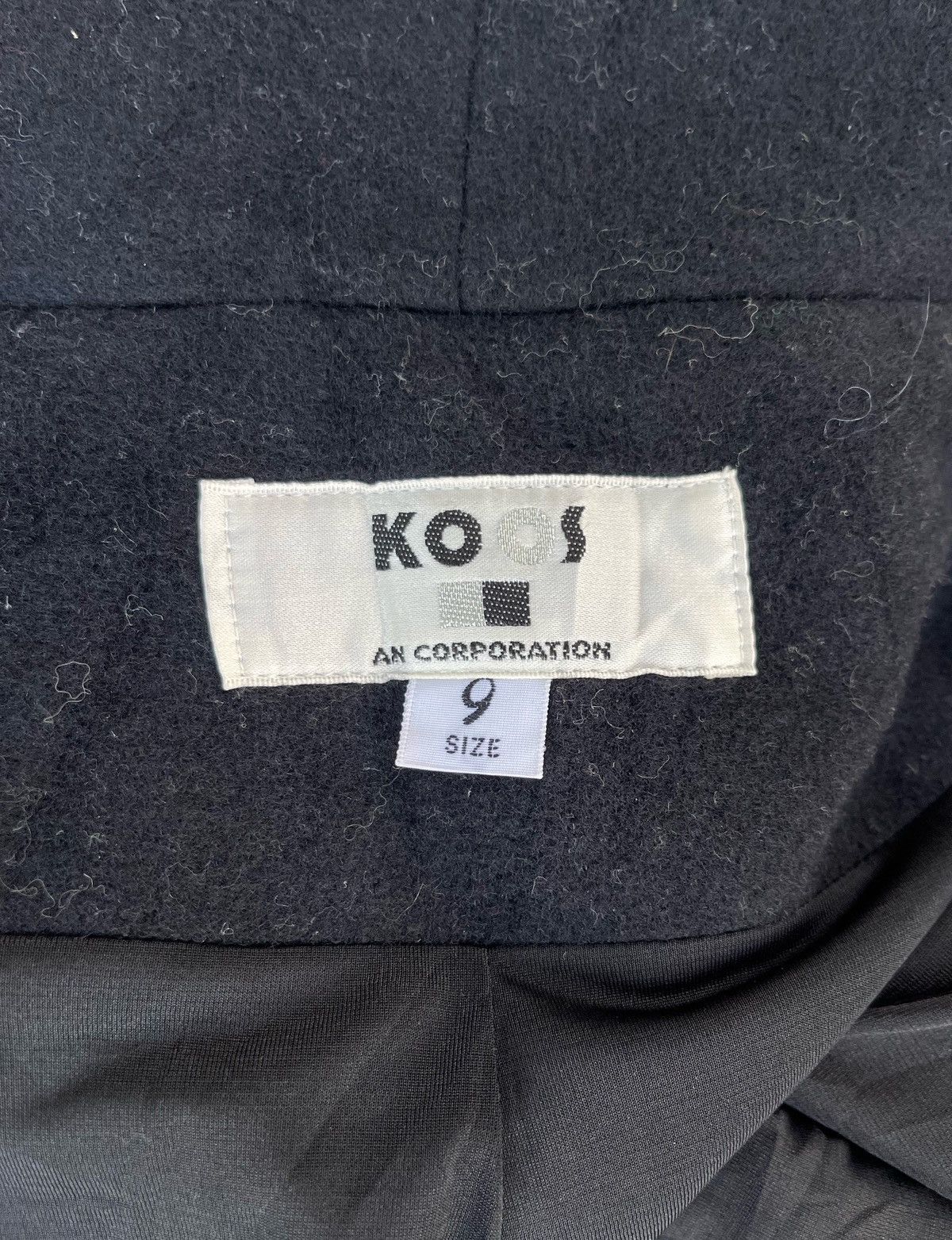 Japanese Brand 🔥Vintage Koos Japan "Art" Wool Belt Over Coat Size US M / EU 48-50 / 2 - 12 Thumbnail