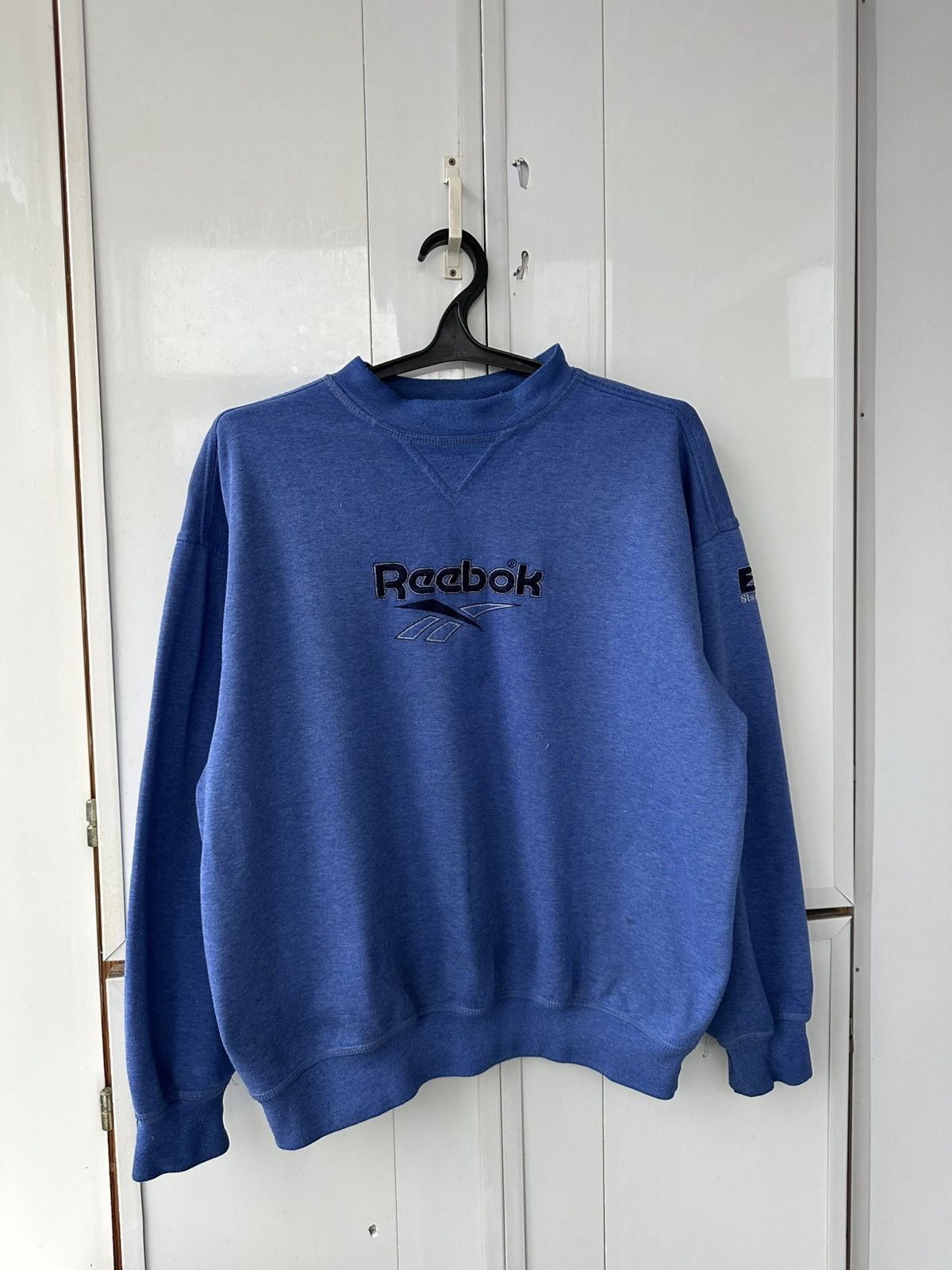 Reebok Vintage Reebok Oversize Sweatshirt Blue Big Logo Size US M / EU 48-50 / 2 - 6 Thumbnail