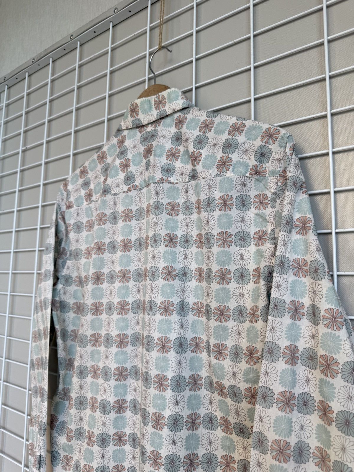 Mulberry Mulberry Geometric Floral Print Button Shirt Mens Size S Size US S / EU 44-46 / 1 - 8 Thumbnail