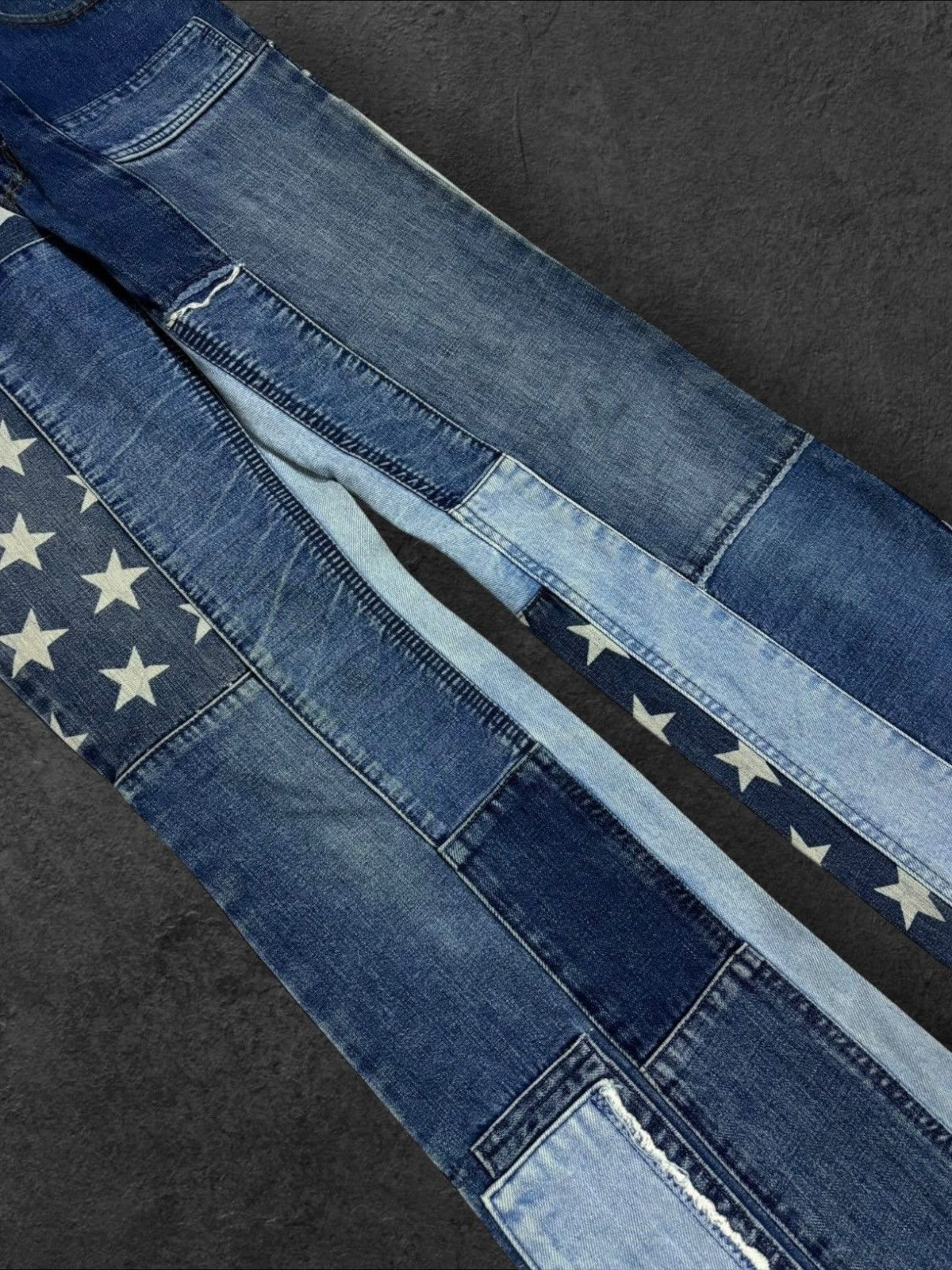 Hysteric Glamour Kinky Hysteric Glamour Flared Bootcut Patchwork Jeans Size US 28 / EU 44 - 6 Thumbnail
