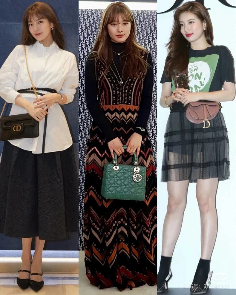 Dior Dior Black polka dot lace stitching plaid skirt with belt Size 25" / US 0 / IT 36 - 8 Thumbnail