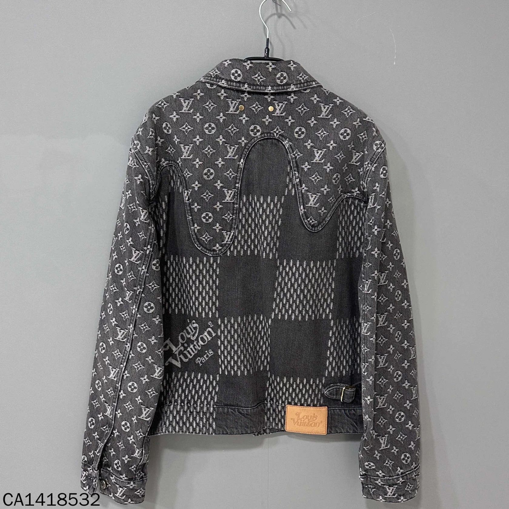 nigo LV Gray Denim Jacket Men's 46