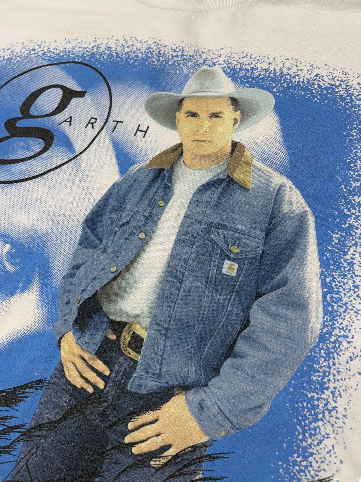 Band Tees Vintage 1996 Garth Brooks Fresh Horses World Tour T-shirt Size US L / EU 52-54 / 3 - 5 Thumbnail