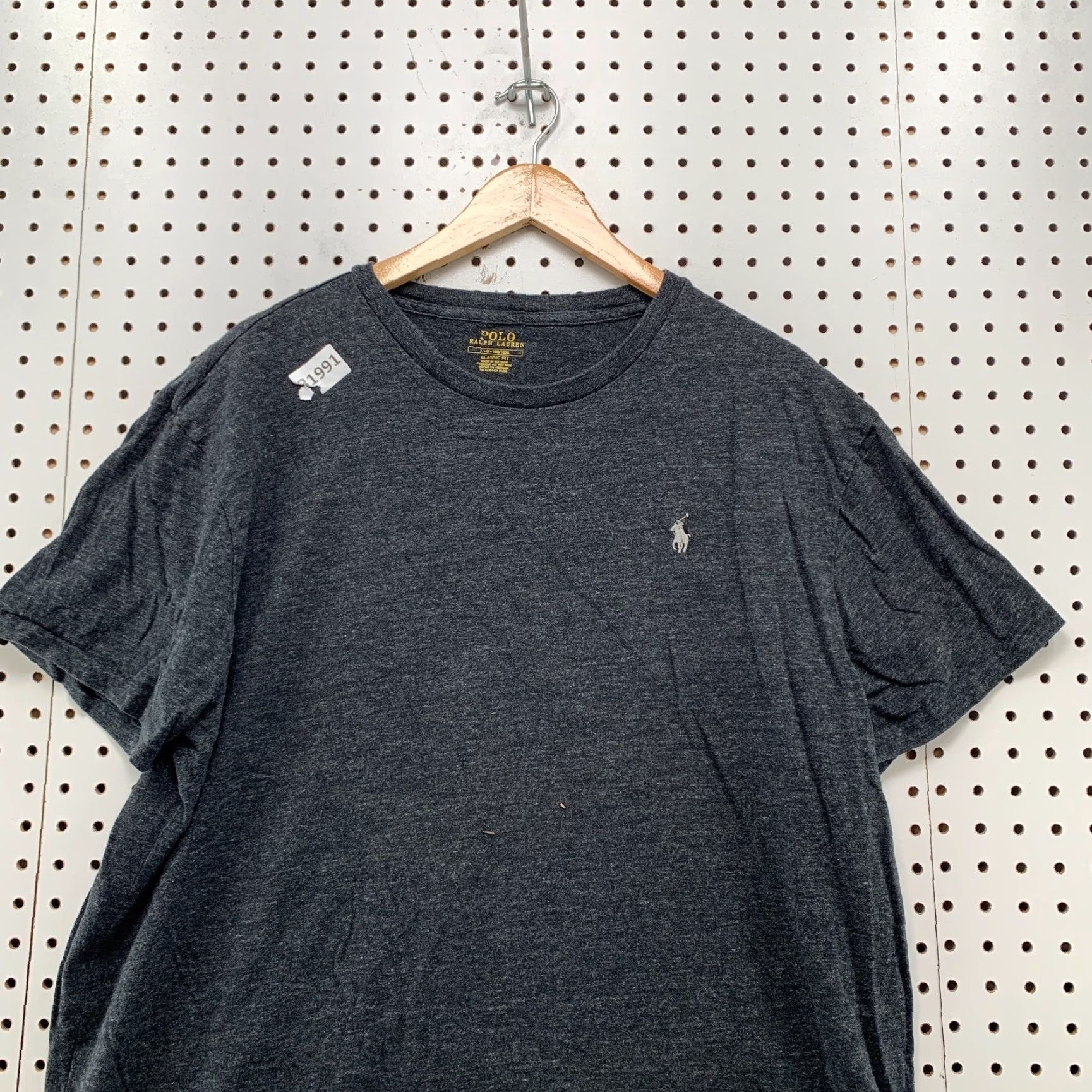 Polo Ralph Lauren Polo Ralph Lauren Shirt White Mens Large Classic Fit 23x27 Pony Gray 90s? Size US L / EU 52-54 / 3 - 5 Thumbnail
