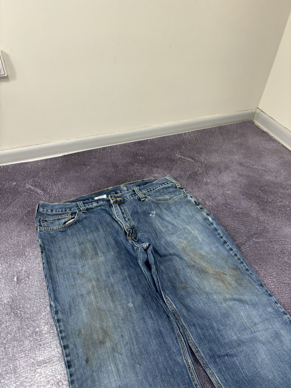 Carhartt Vintage Carhartt Blue Work Denim Relaxed Fit Baggy Jeans Size US 38 / EU 54 - 9 Thumbnail