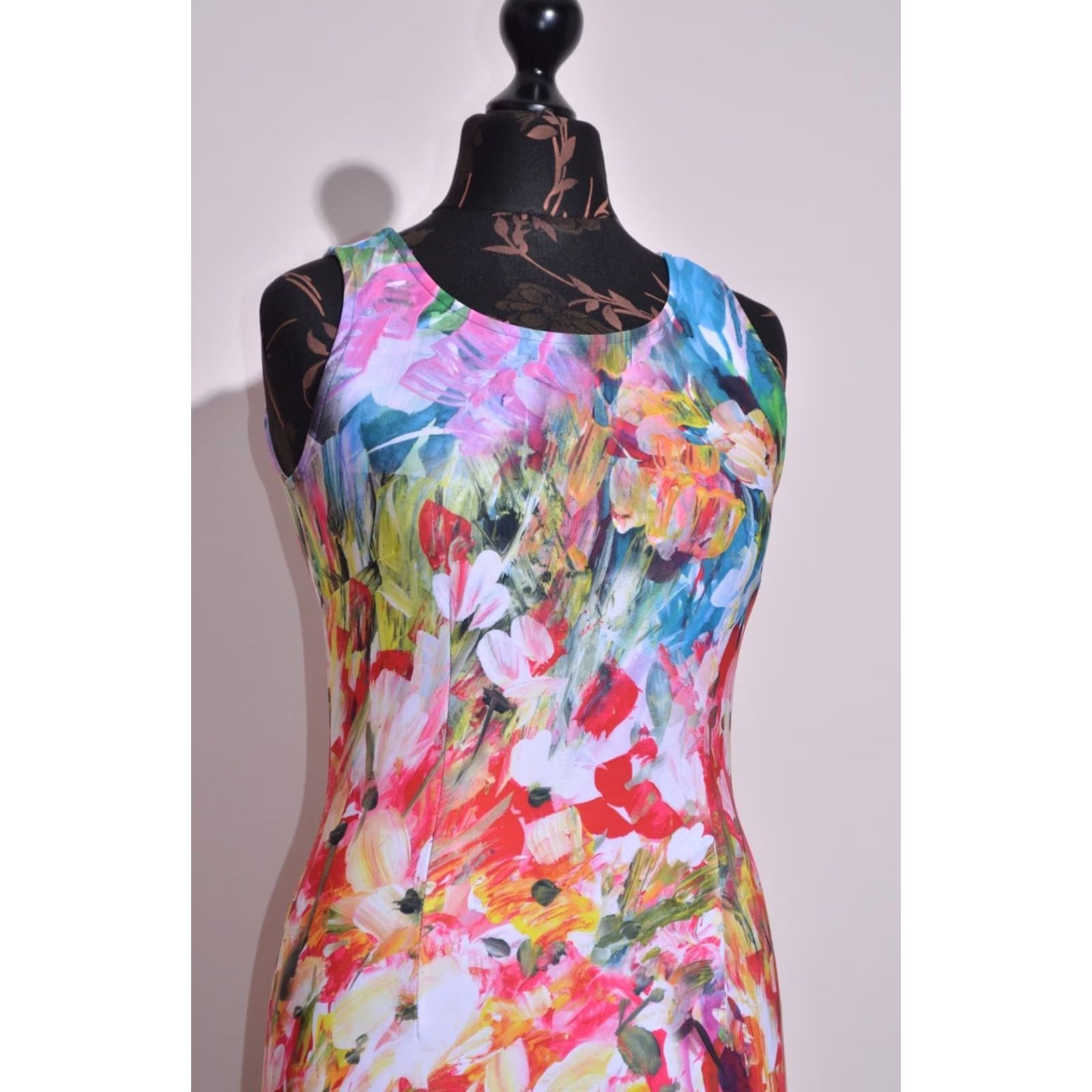 Joseph Ribkoff Joseph Ribkoff Womens Floral Sleeveless Bodycon Dress Multicolour Sz UK8 US6 D34 Size M / US 6-8 / IT 42-44 - 2 Thumbnail