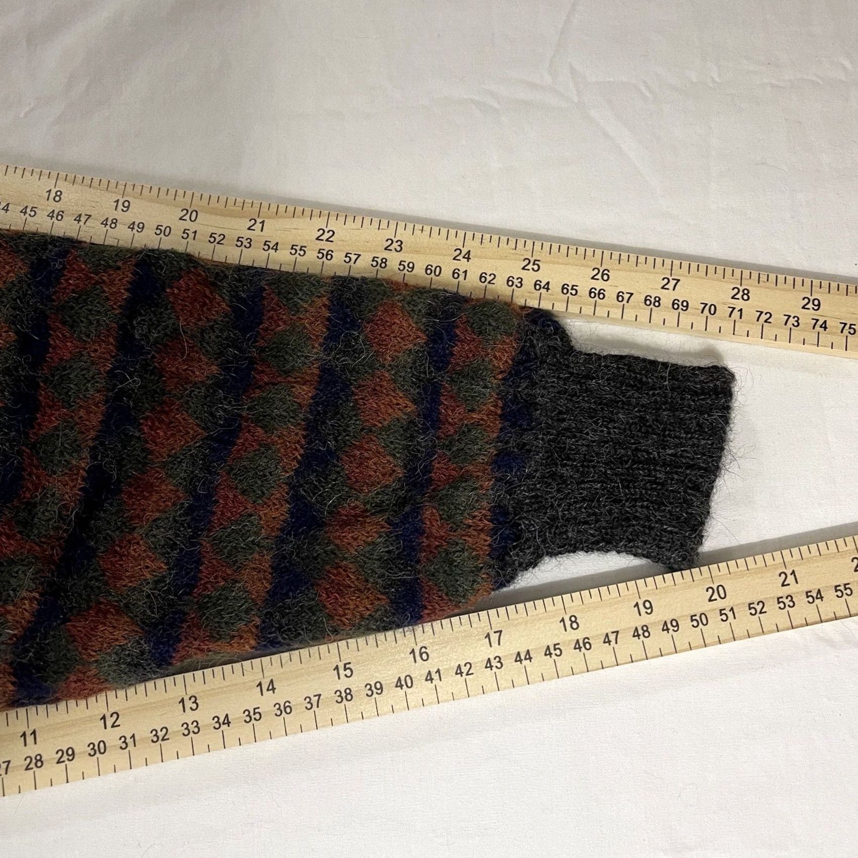 Vintage VINTAGE Frank Stella New York Sz S Sweater 100% ALPACA Geometric 80s 90s Size US S / EU 44-46 / 1 - 7 Thumbnail