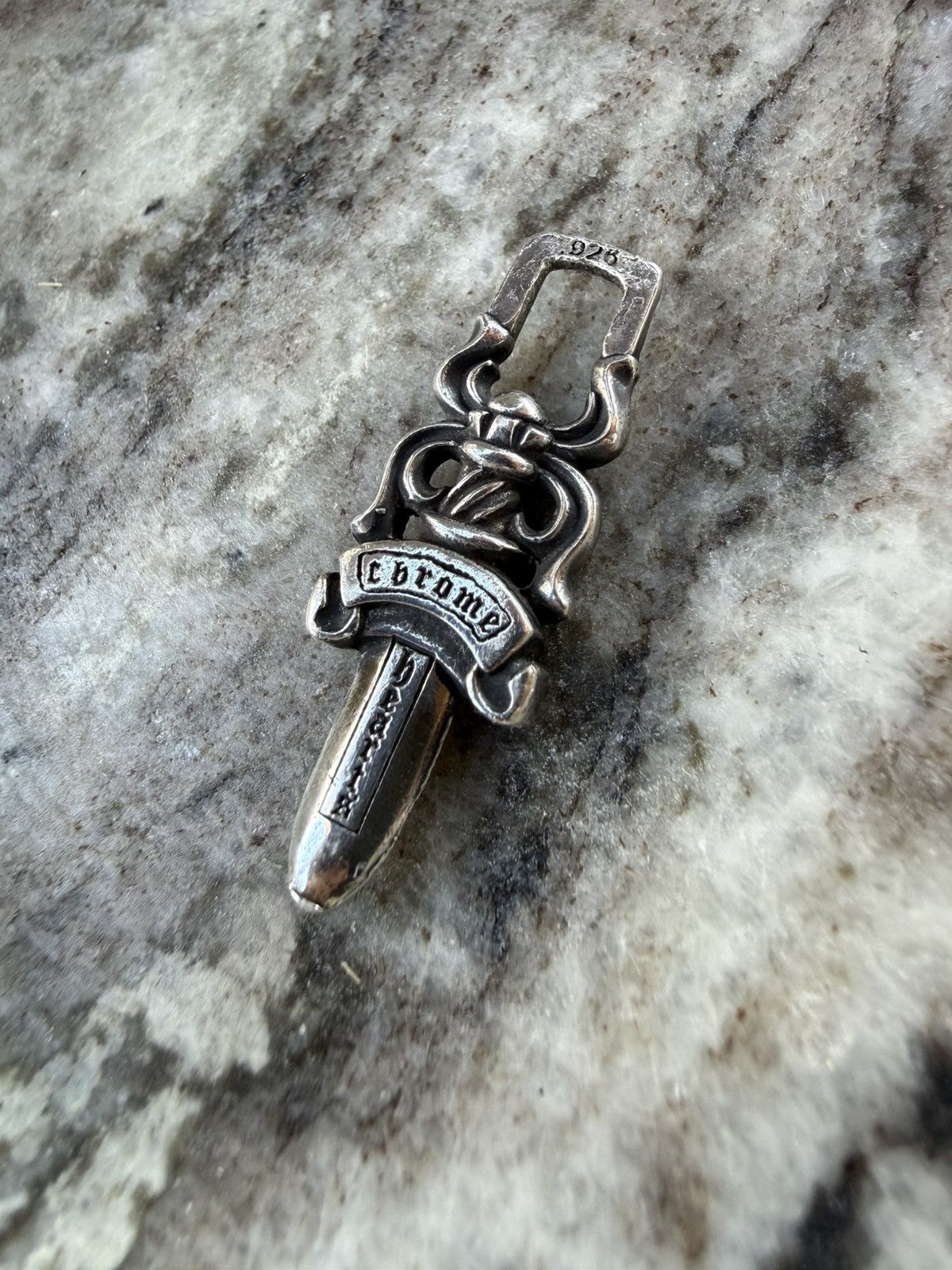 Chrome Hearts Dagger Zipper Pull Charm Pendant | Grailed