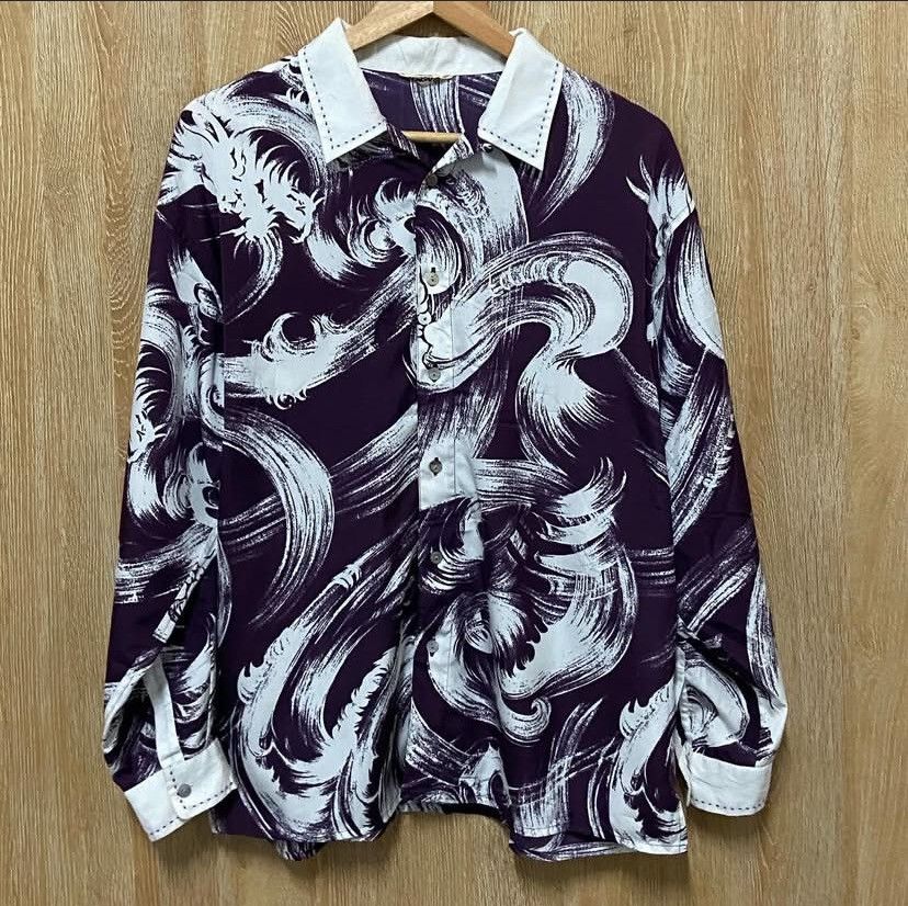 Japanese Brand × Kansai Yamamoto Vtg 80s Kansai Yamamoto Rare Design Size US L / EU 52-54 / 3 - 1 Thumbnail