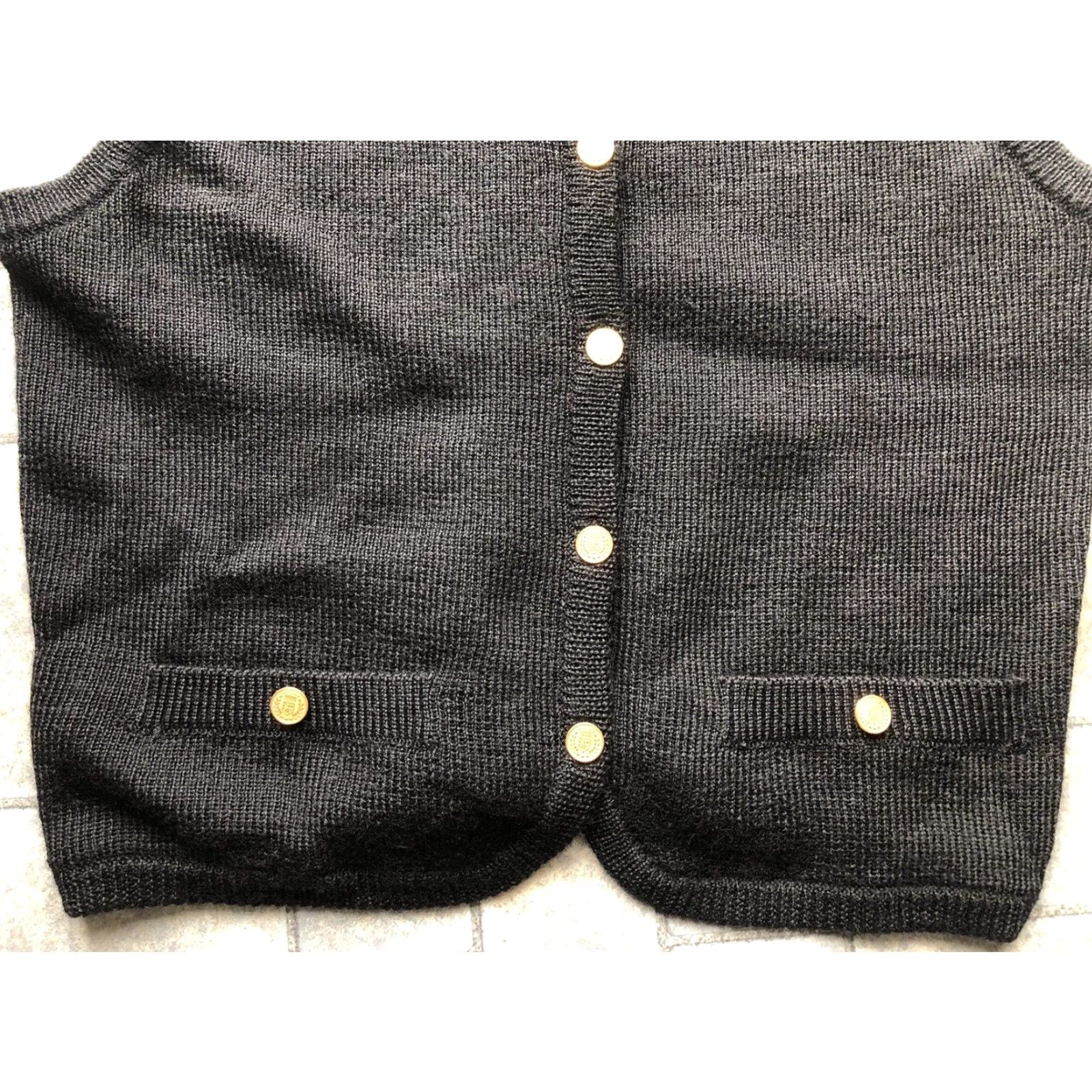 Vintage NWT Club Classics Vest Wool Acrylic Size M Black Womens Size M / US 6-8 / IT 42-44 - 6 Thumbnail