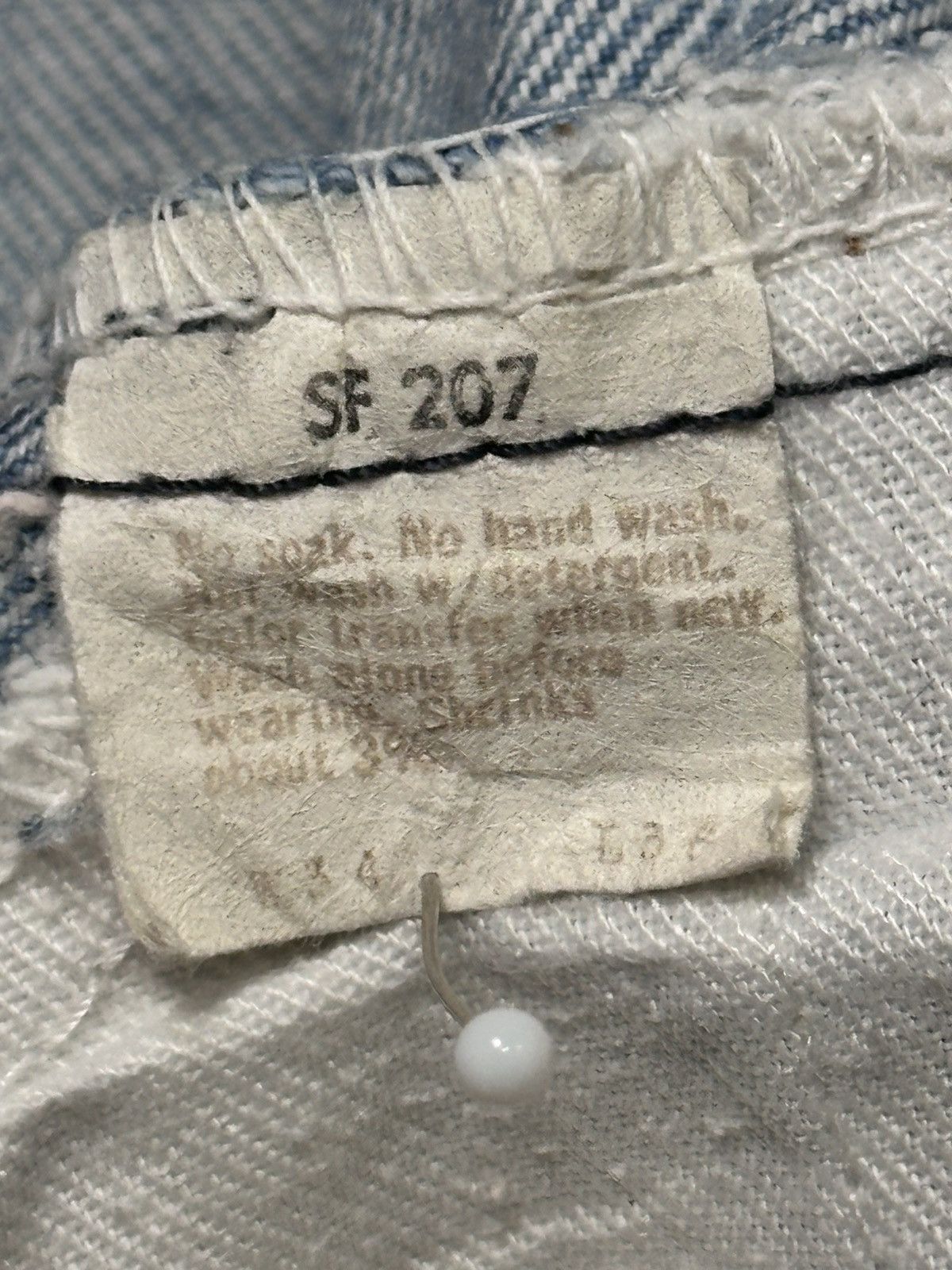Levi's Vintage 70s Levi's 505 Straight-Leg Denim Jeans Light Wash Size US 33 - 14 Thumbnail