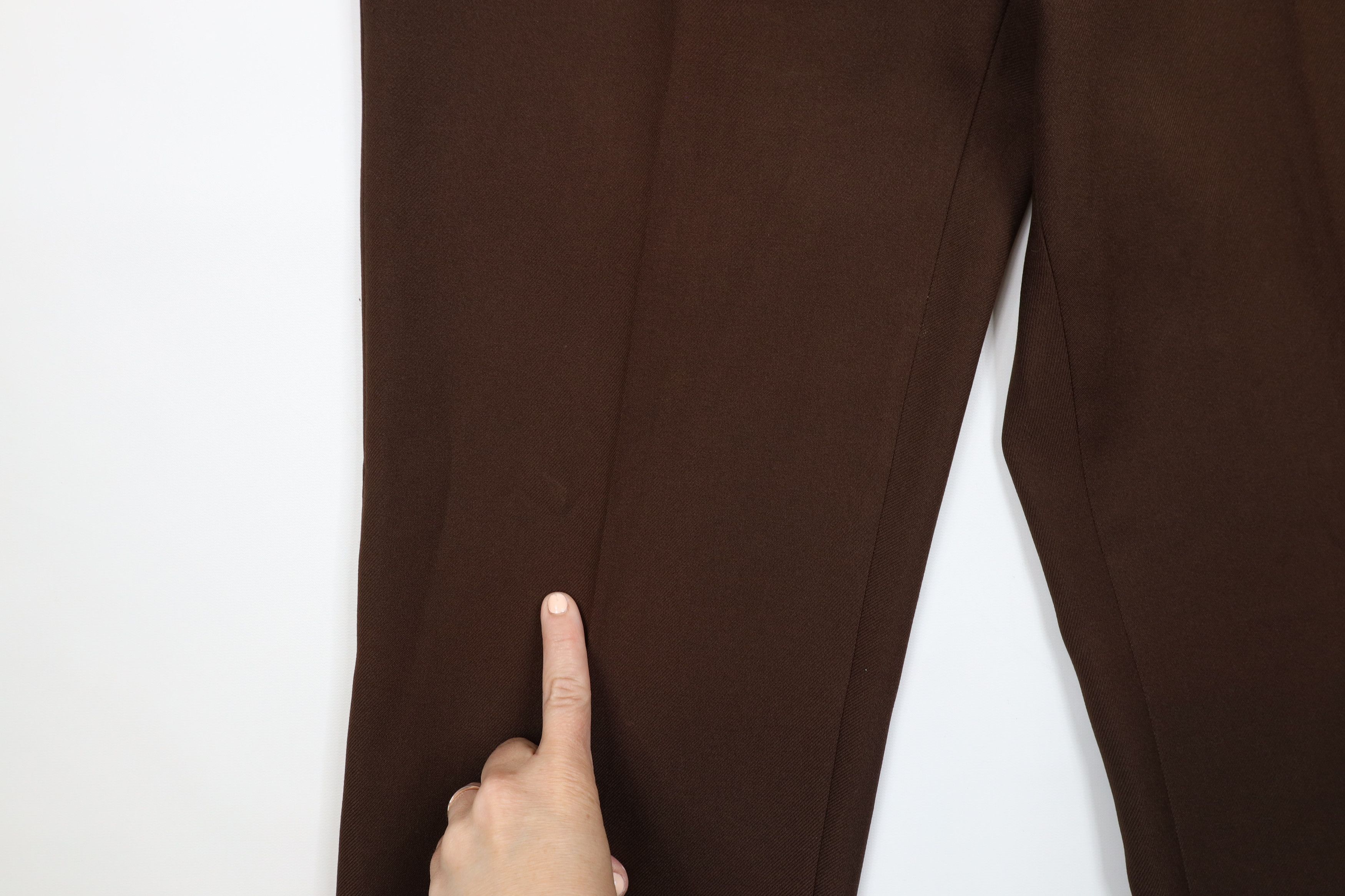 Vintage Vintage 70s Streetwear Bell Bottoms Chino Pants Brown USA Size US 36 / EU 52 - 5 Thumbnail