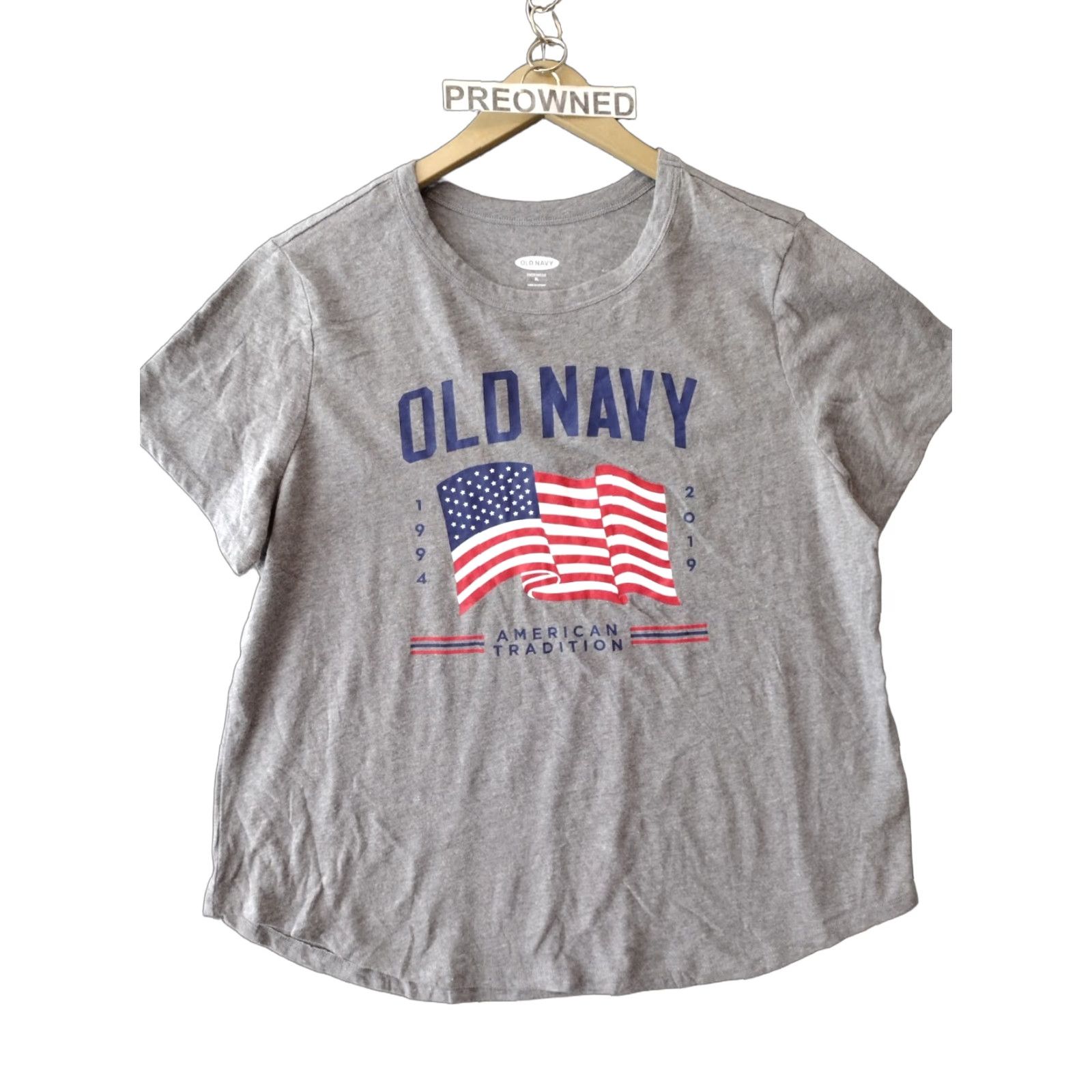 Old Navy Old Navy American Tradition T Shirt Unisex size XL Gray Size US XL / EU 56 / 4 - 1 Thumbnail